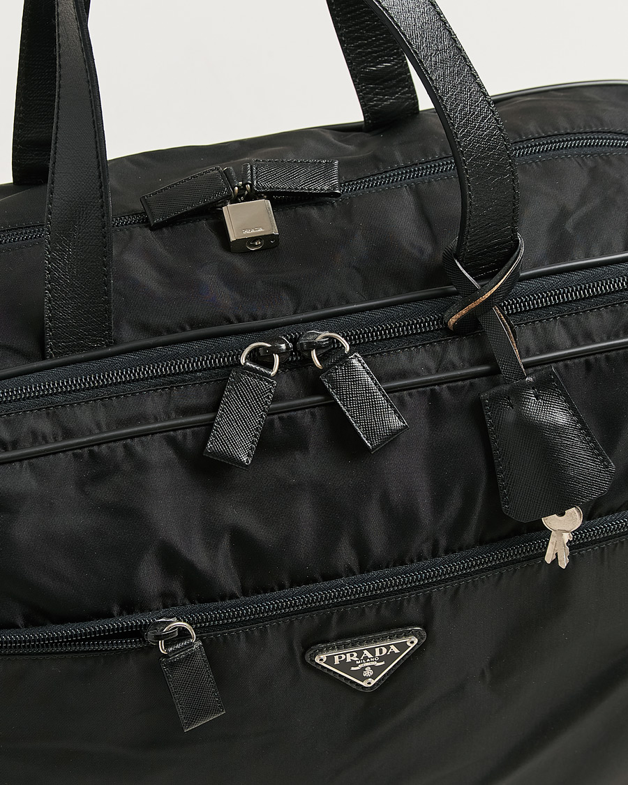 Mies | Pre-Owned & Vintage Bags | Prada Pre-Owned | Tessuto Nylon Document Bag Black