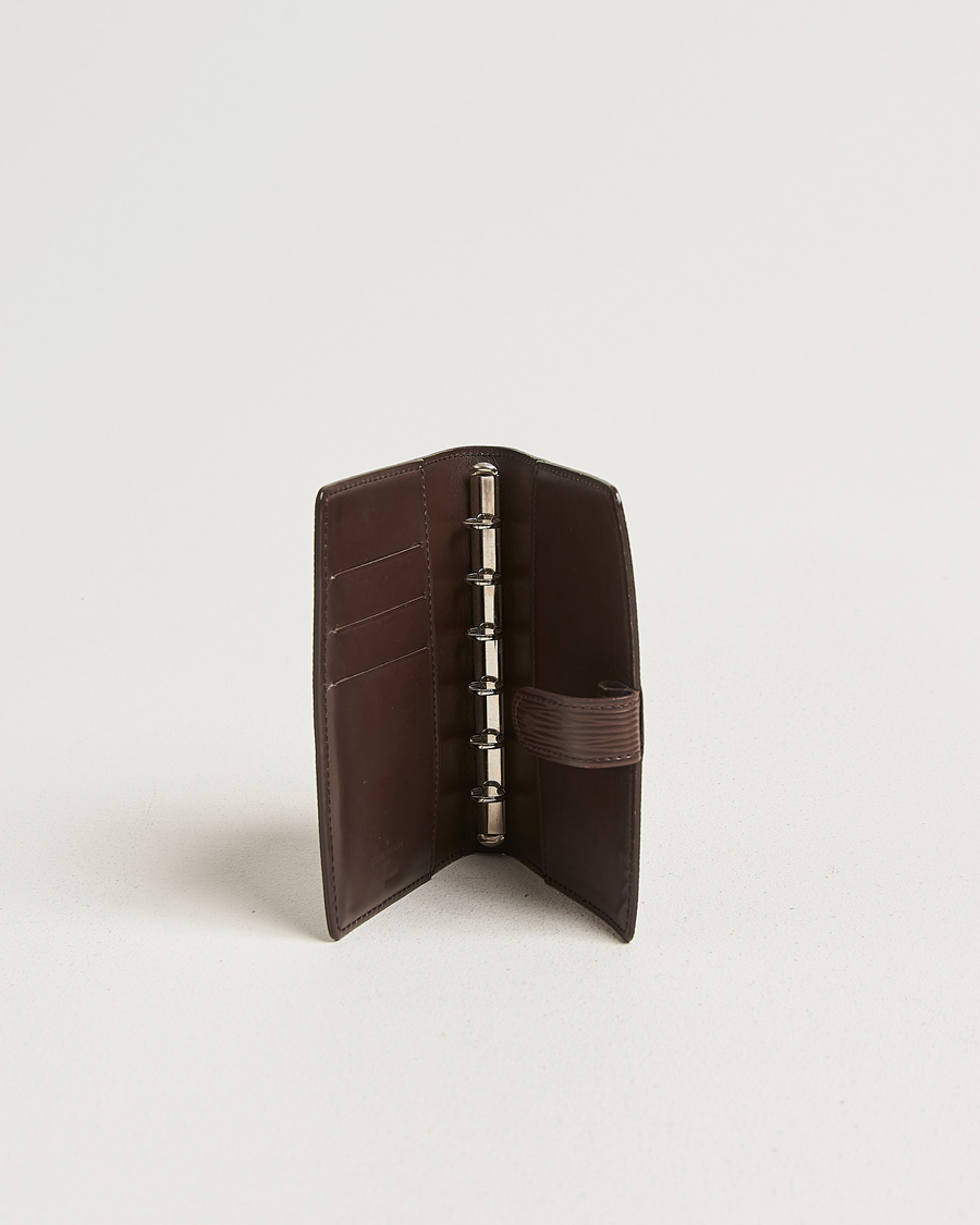 Mies | Pre-Owned & Vintage Bags | Louis Vuitton Pre-Owned | Small Ring Agenda Cover Epi Leather Brown