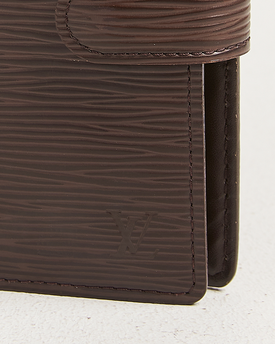 Mies | Pre-Owned & Vintage Bags | Louis Vuitton Pre-Owned | Small Ring Agenda Cover Epi Leather Brown