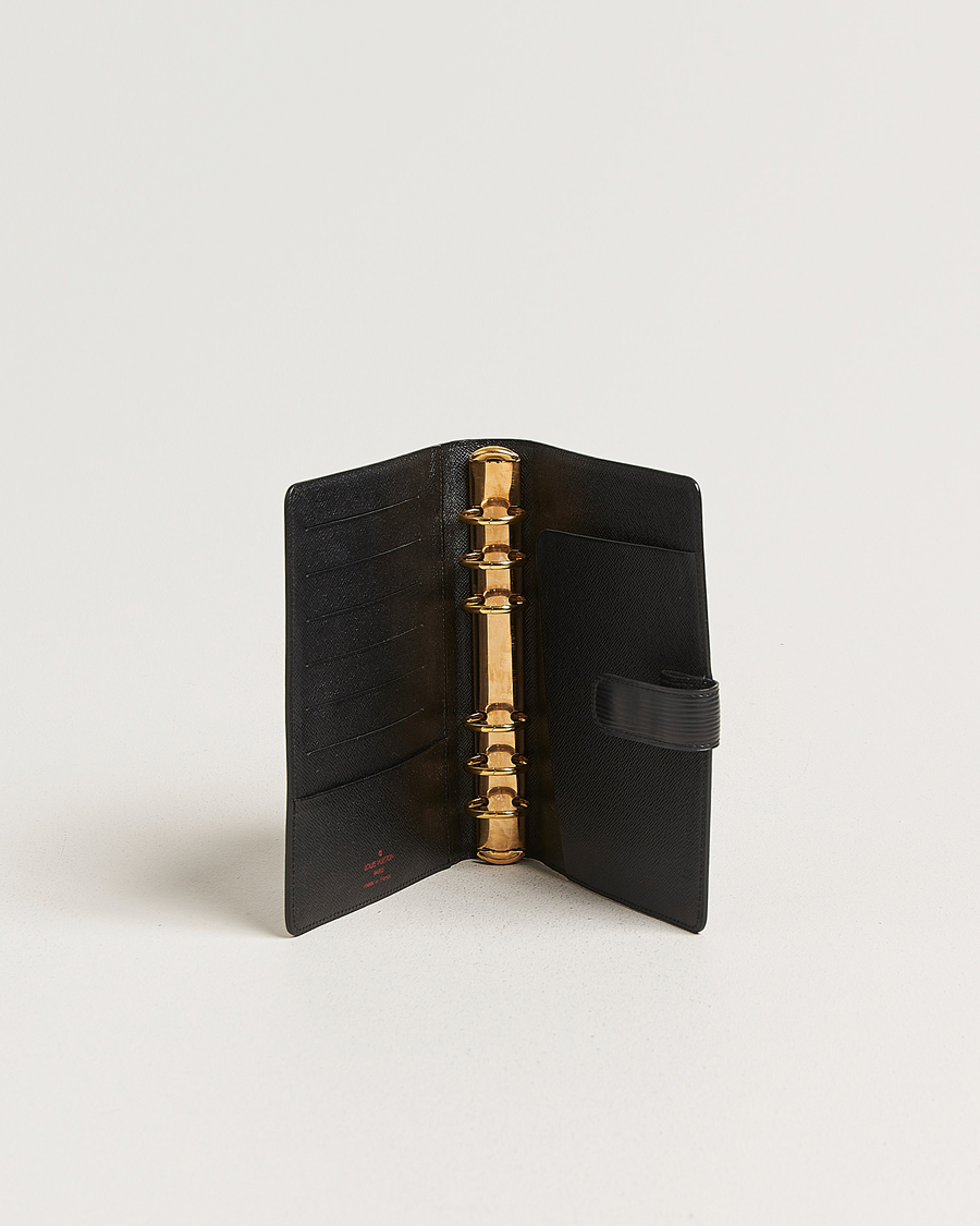 Mies | Pre-Owned & Vintage Bags | Louis Vuitton Pre-Owned | Medium Ring Agenda Cover Epi Leather Black