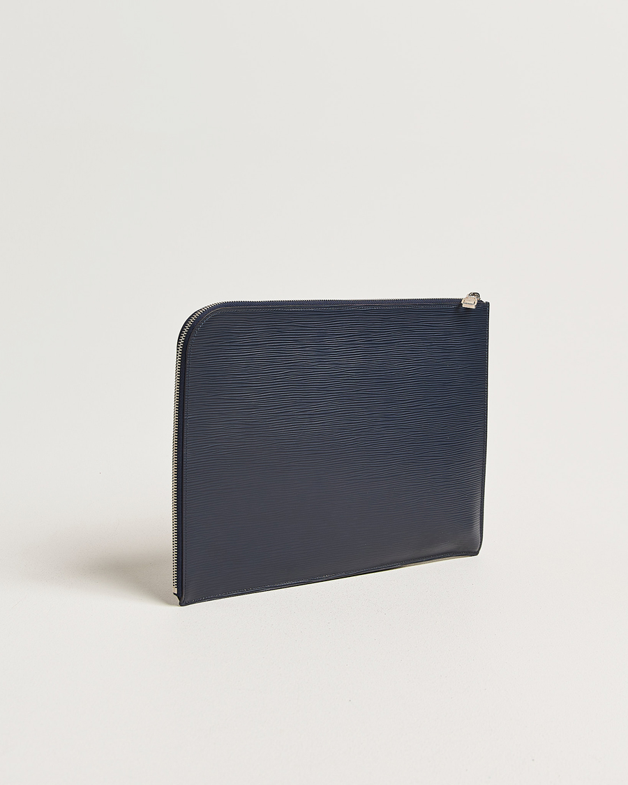 Mies | Pre-Owned & Vintage Bags | Louis Vuitton Pre-Owned | Porte Documents Epi Leather Navy