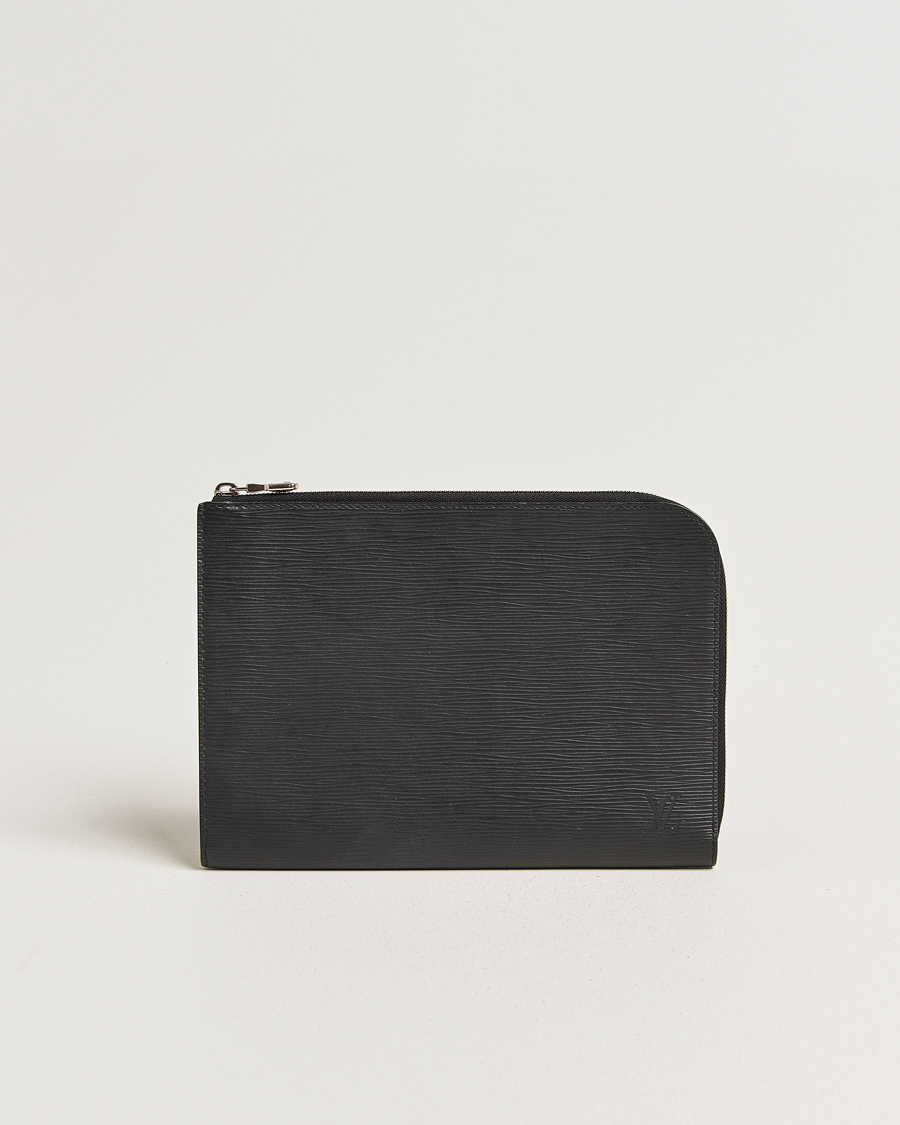 Mies | Pre-Owned & Vintage Bags | Louis Vuitton Pre-Owned | Porte Documents Epi Leather Black