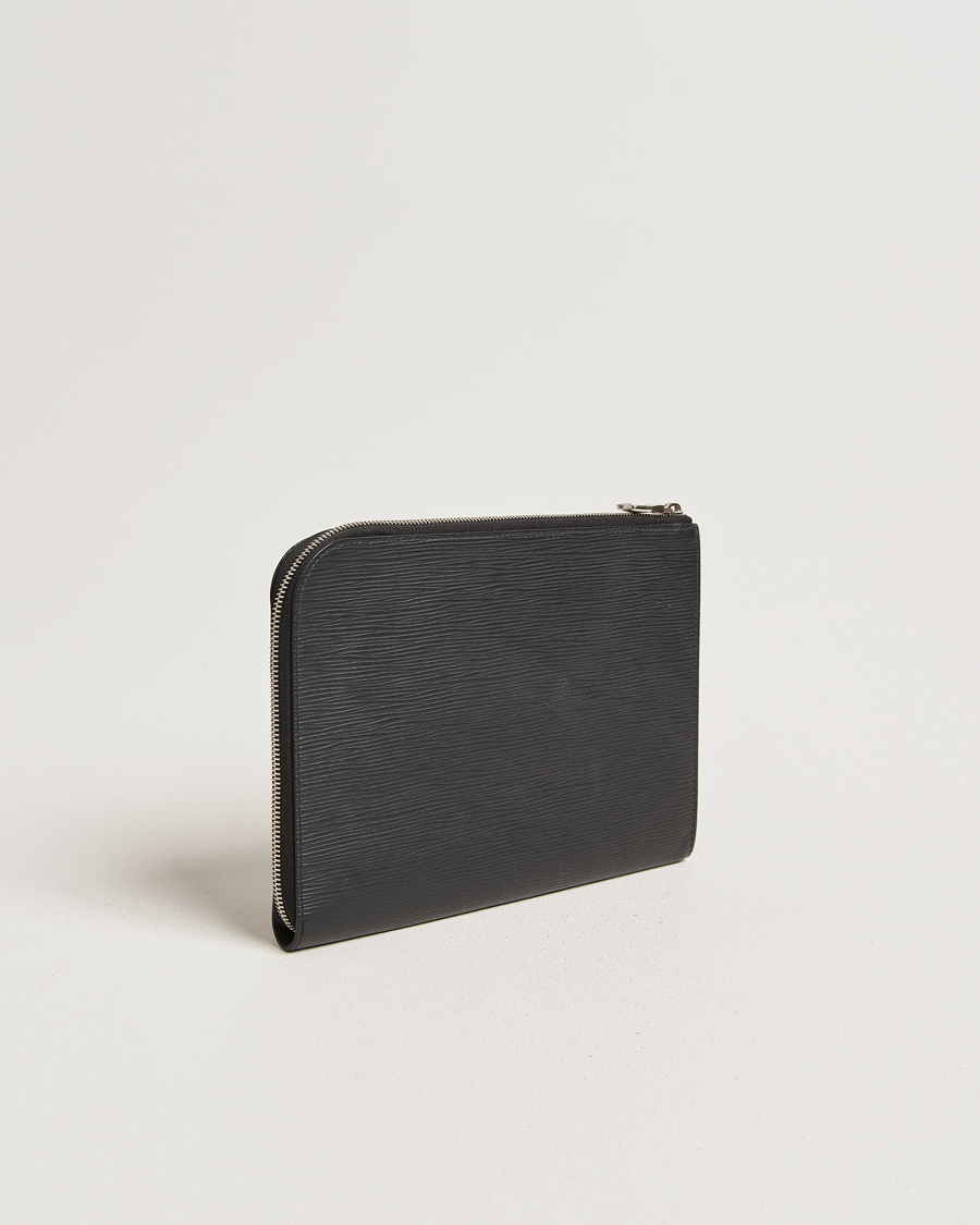 Mies | Pre-Owned & Vintage Bags | Louis Vuitton Pre-Owned | Porte Documents Epi Leather Black