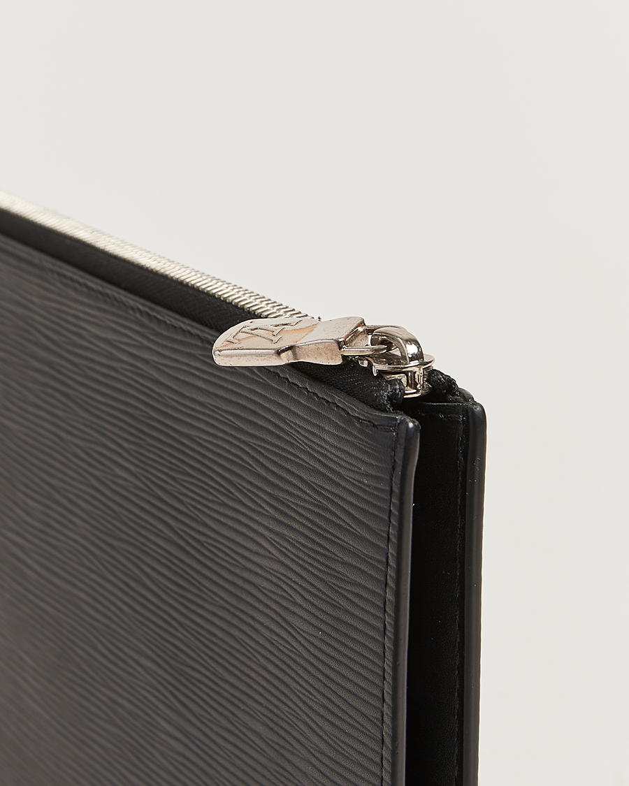 Mies | Pre-Owned & Vintage Bags | Louis Vuitton Pre-Owned | Porte Documents Epi Leather Black