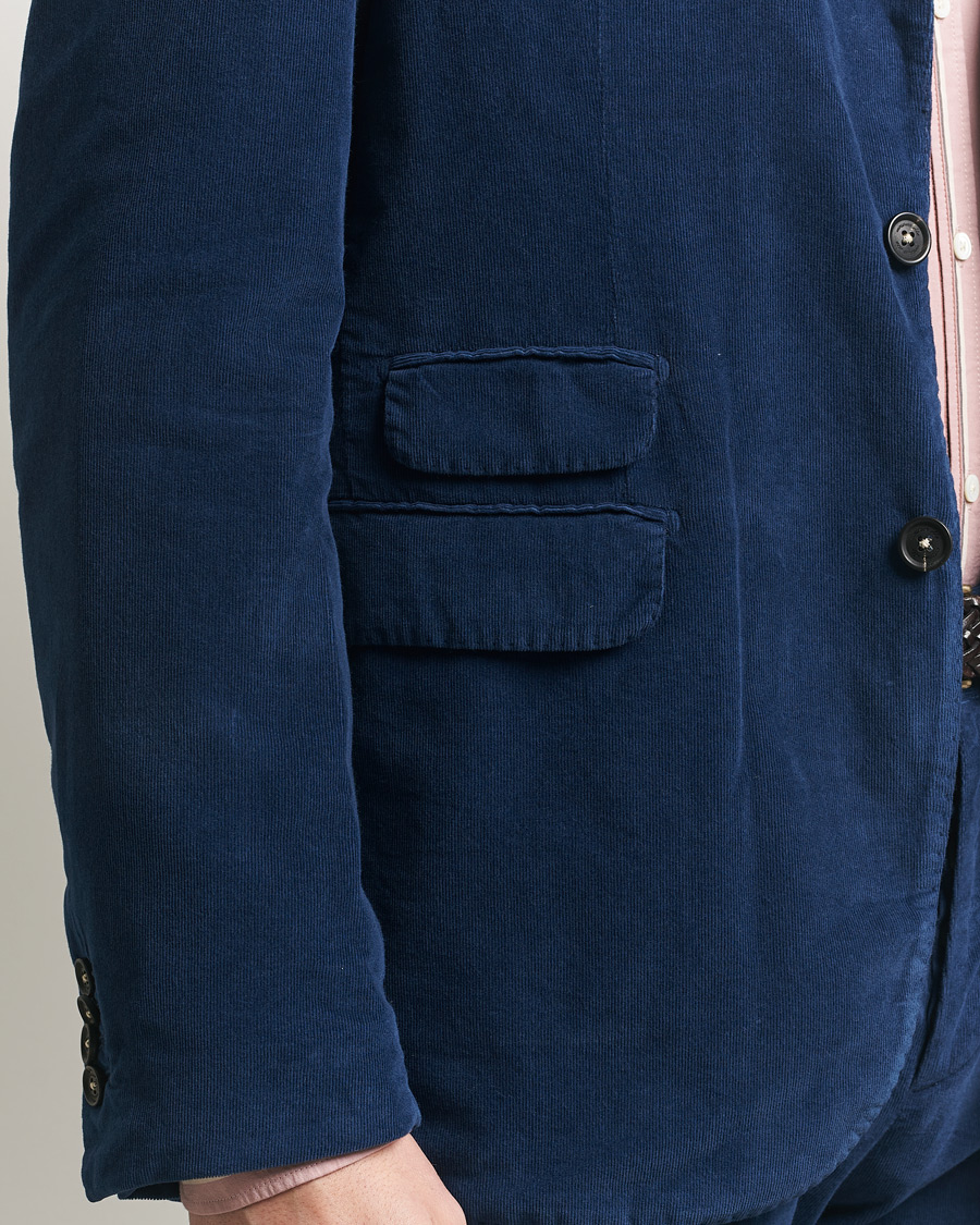 Mies | Puvut | Massimo Alba | Sloop Corduroy Suit Midnight Blue