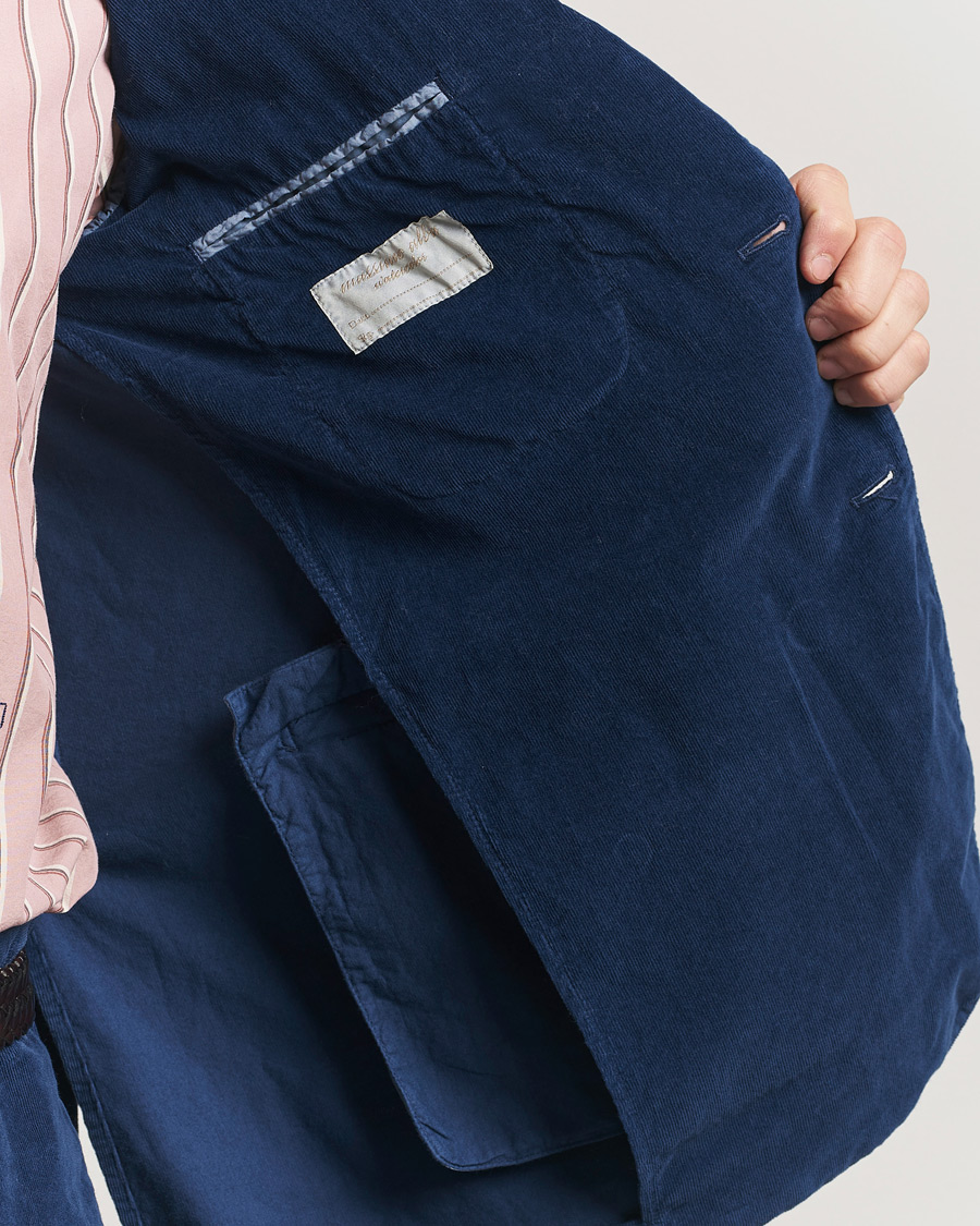 Mies | Puvut | Massimo Alba | Sloop Corduroy Suit Midnight Blue