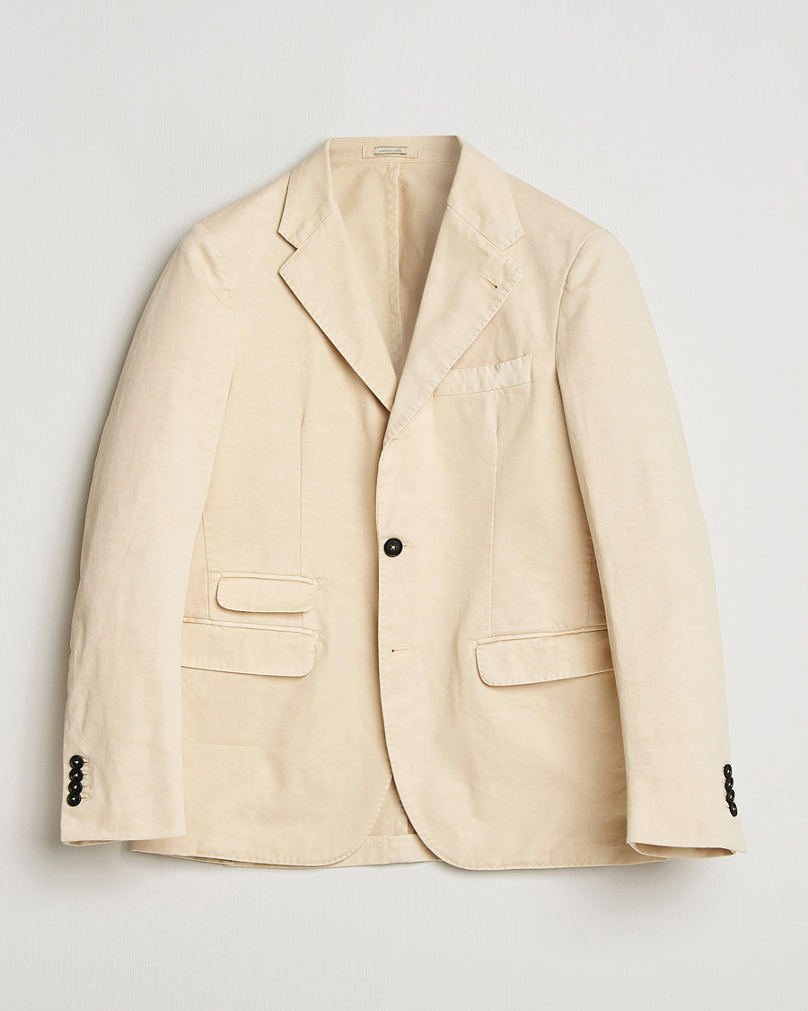 Mies | Pikkutakit | Massimo Alba | Sloop Cotton Blazer Light Beige