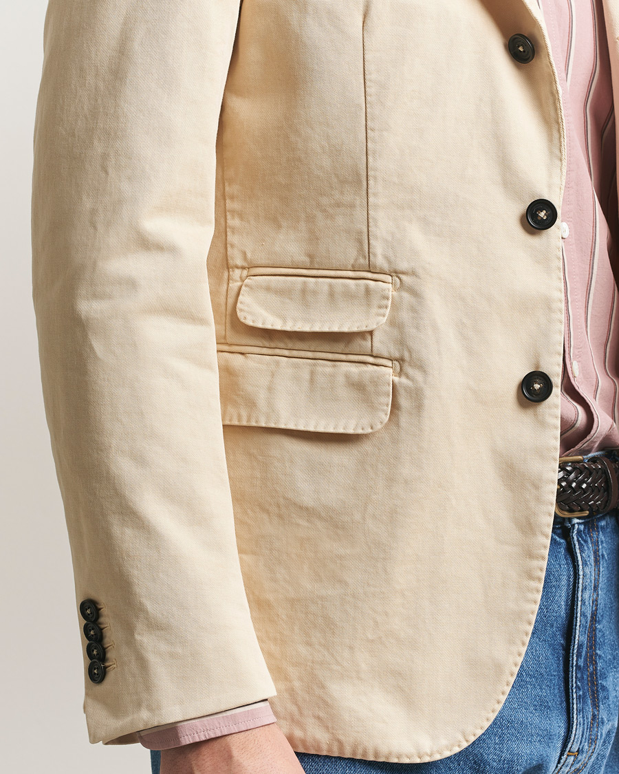 Mies | Pikkutakit | Massimo Alba | Sloop Cotton Blazer Light Beige