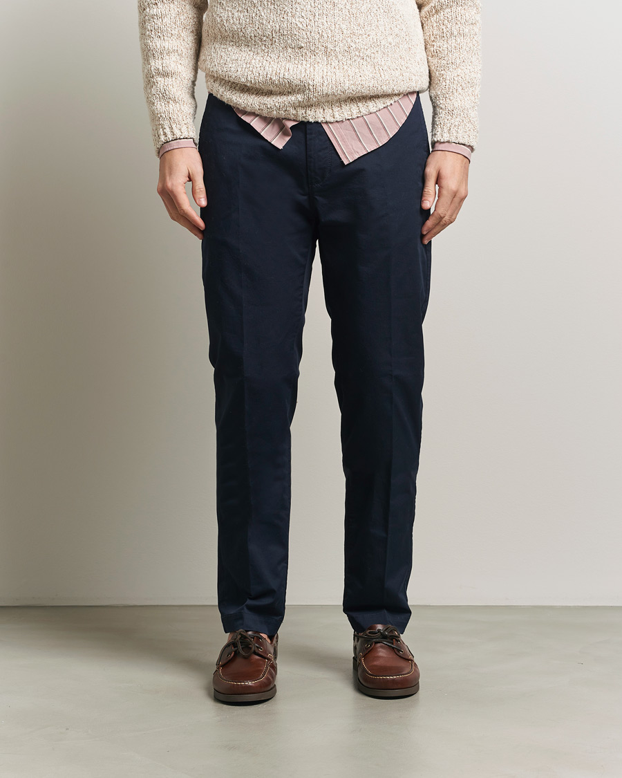 Mies | Housut | Massimo Alba | Winch Cotton Gabardine Trousers Navy