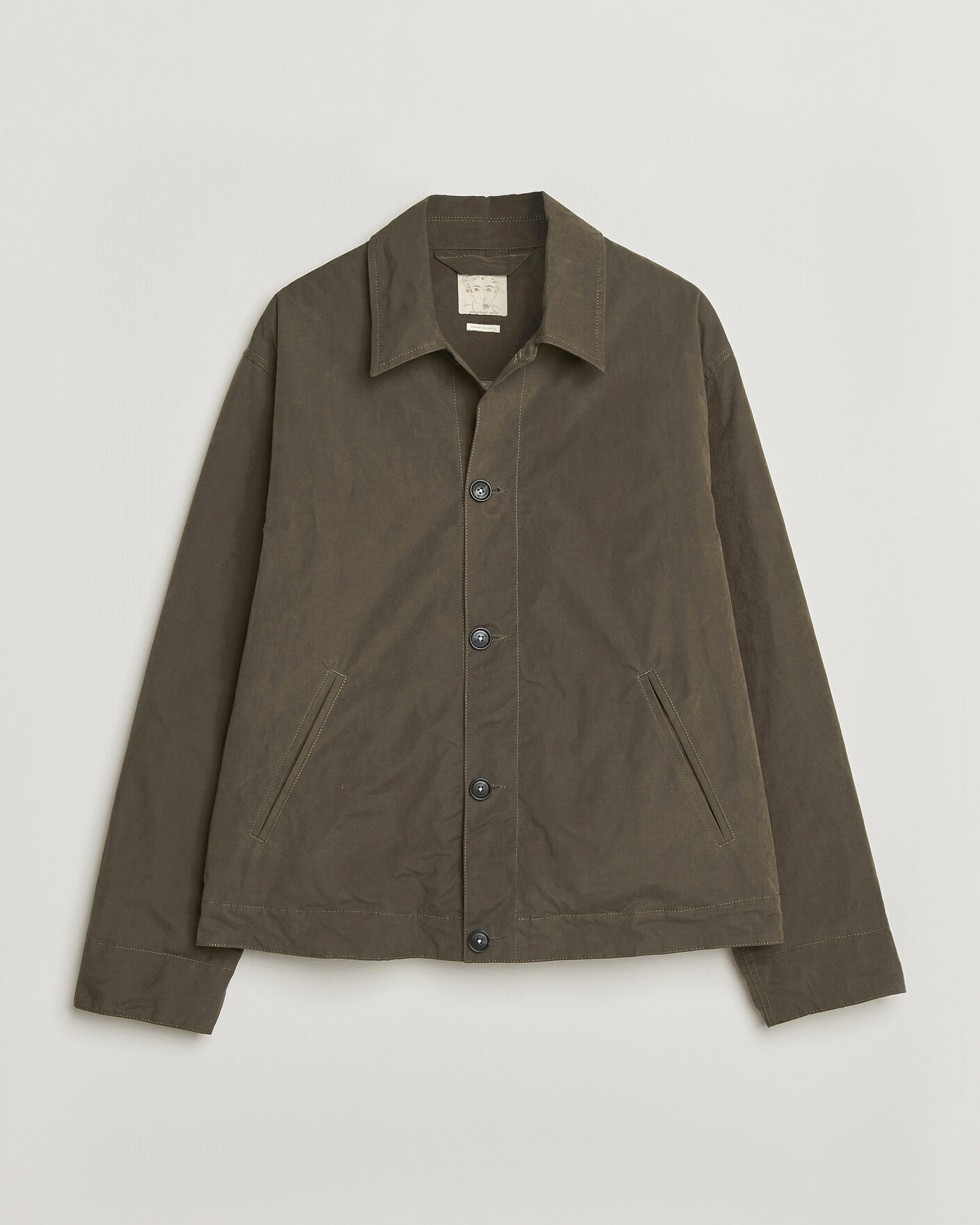 Mies | Takit | Massimo Alba | Lined Cotton Bomber Jacket Hunter