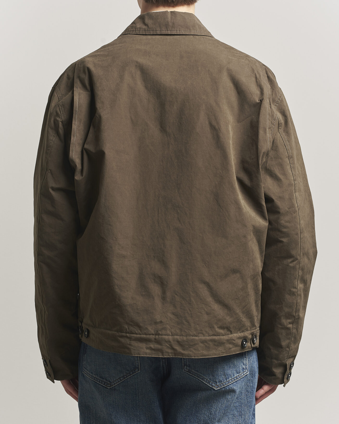 Mies | Takit | Massimo Alba | Lined Cotton Bomber Jacket Hunter