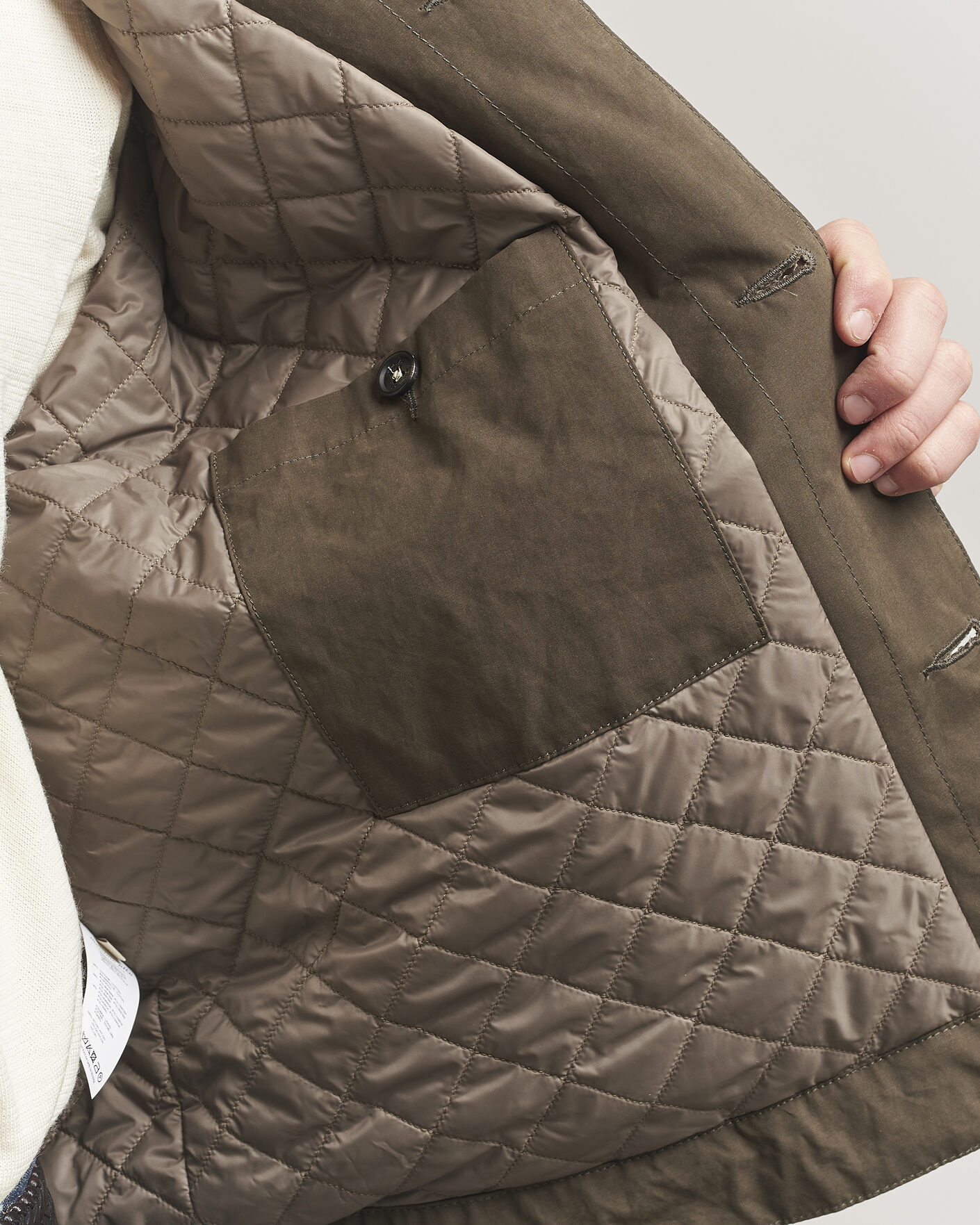 Mies | Takit | Massimo Alba | Lined Cotton Bomber Jacket Hunter