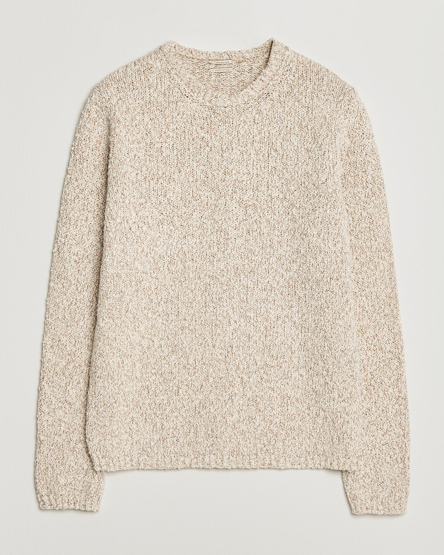 Mies | Puserot | Massimo Alba | Cotton Boucle Sweater Bronze