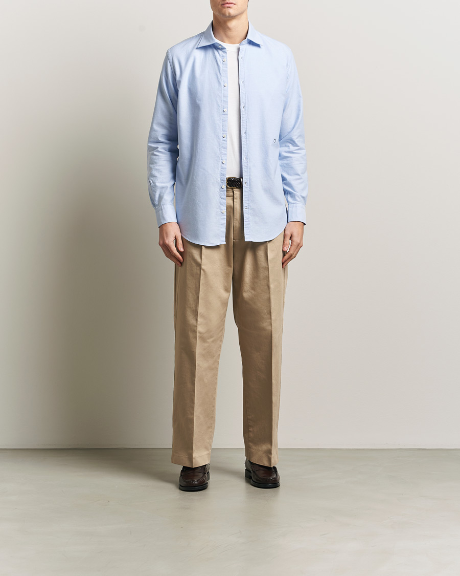 Mies | Kauluspaidat | Massimo Alba | Genova Oxford Shirt Sky Blue