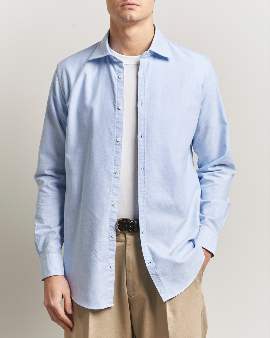 Mies | Kauluspaidat | Massimo Alba | Genova Oxford Shirt Sky Blue