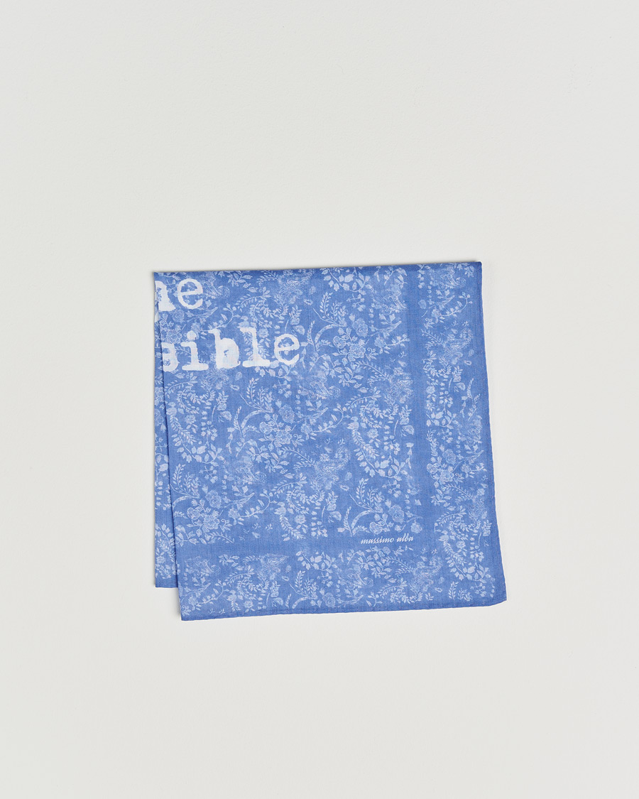 Mies | Taskuliinat | Massimo Alba | Printed Cotton Voile Hankerchief Tulip