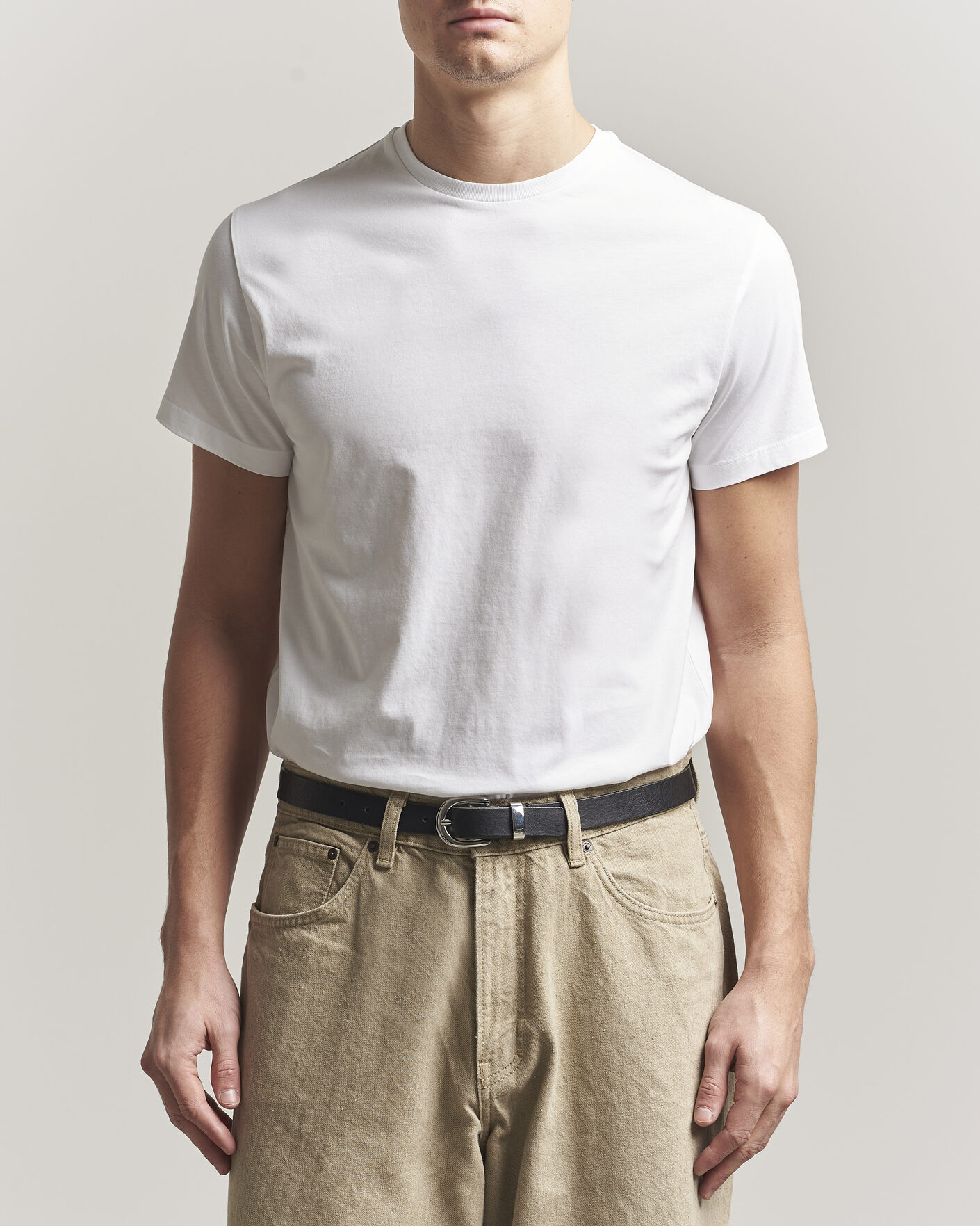 Mies | T-paidat | Jil Sander | Short Sleeve Basic T-Shirt White