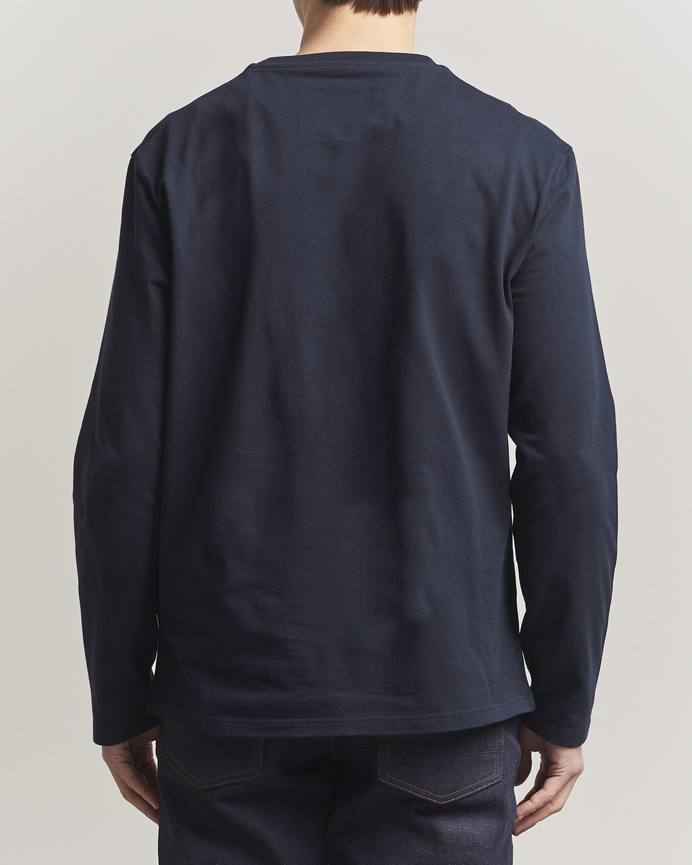 Mies | T-paidat | Jil Sander | Long Sleeve Logo T-Shirt Navy