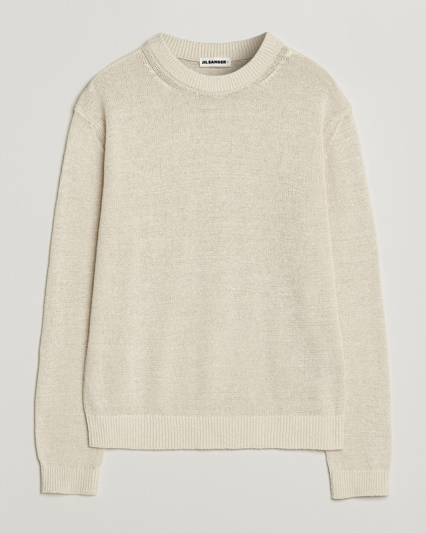 Mies | Puserot | Jil Sander | Silk Blend Crew Neck Sweater Sand