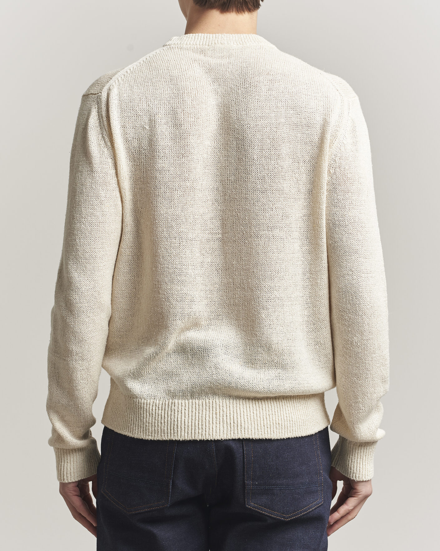 Mies | Puserot | Jil Sander | Silk Blend Crew Neck Sweater Sand