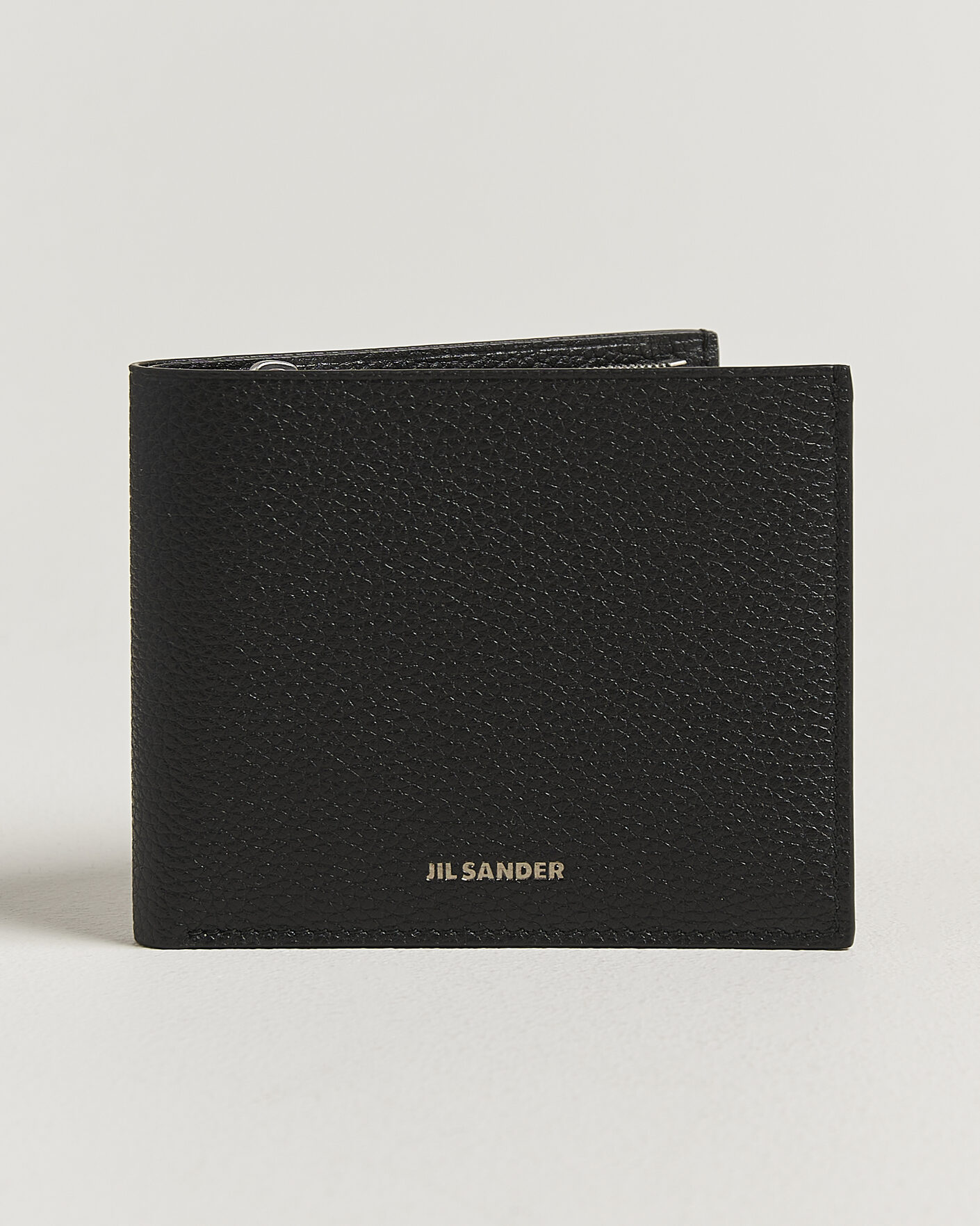 Mies | Lompakot | Jil Sander | Grain Leather Zip Wallet Black