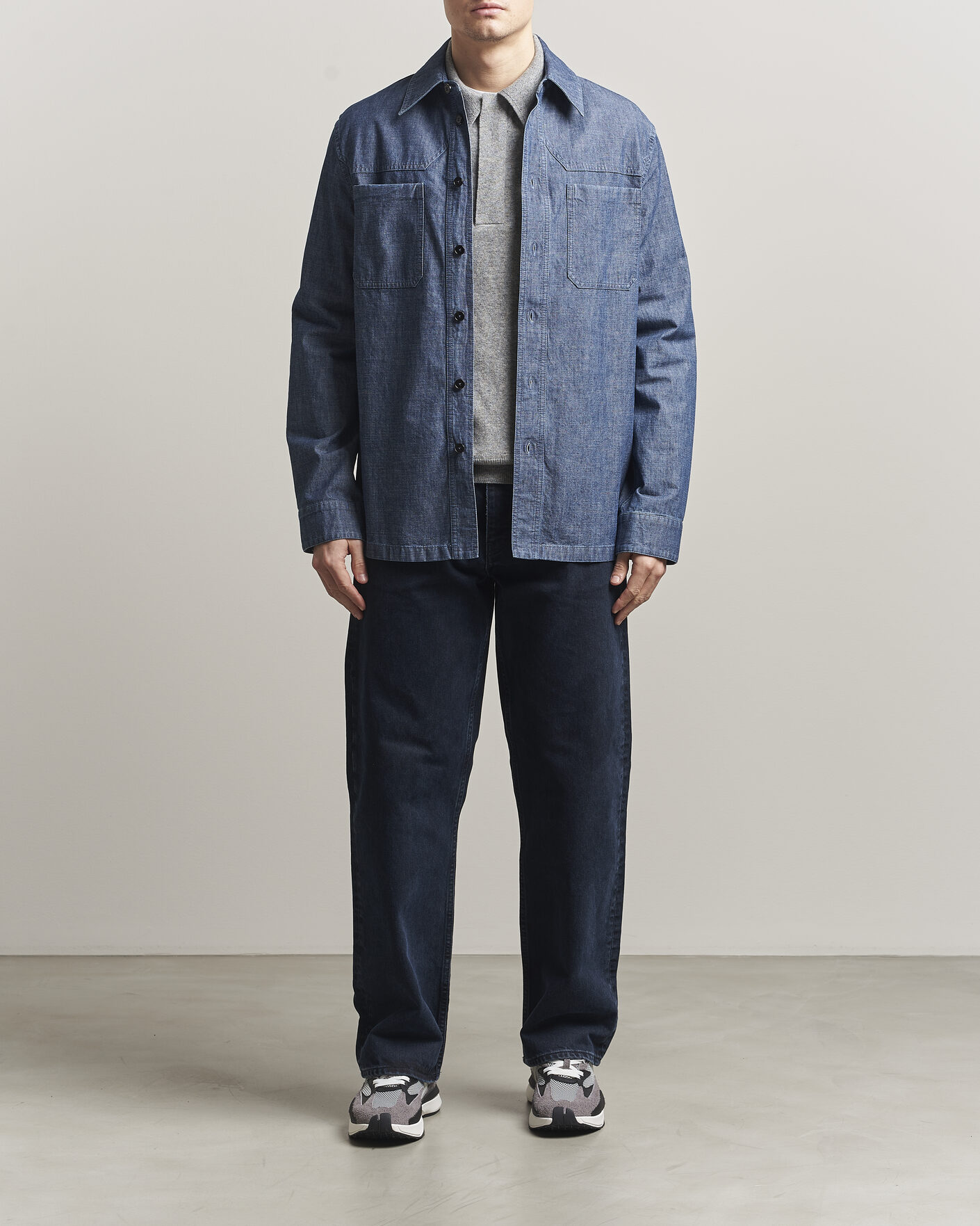 Mies | Kauluspaidat | Jil Sander | Denim Overshirt Indigo Blue