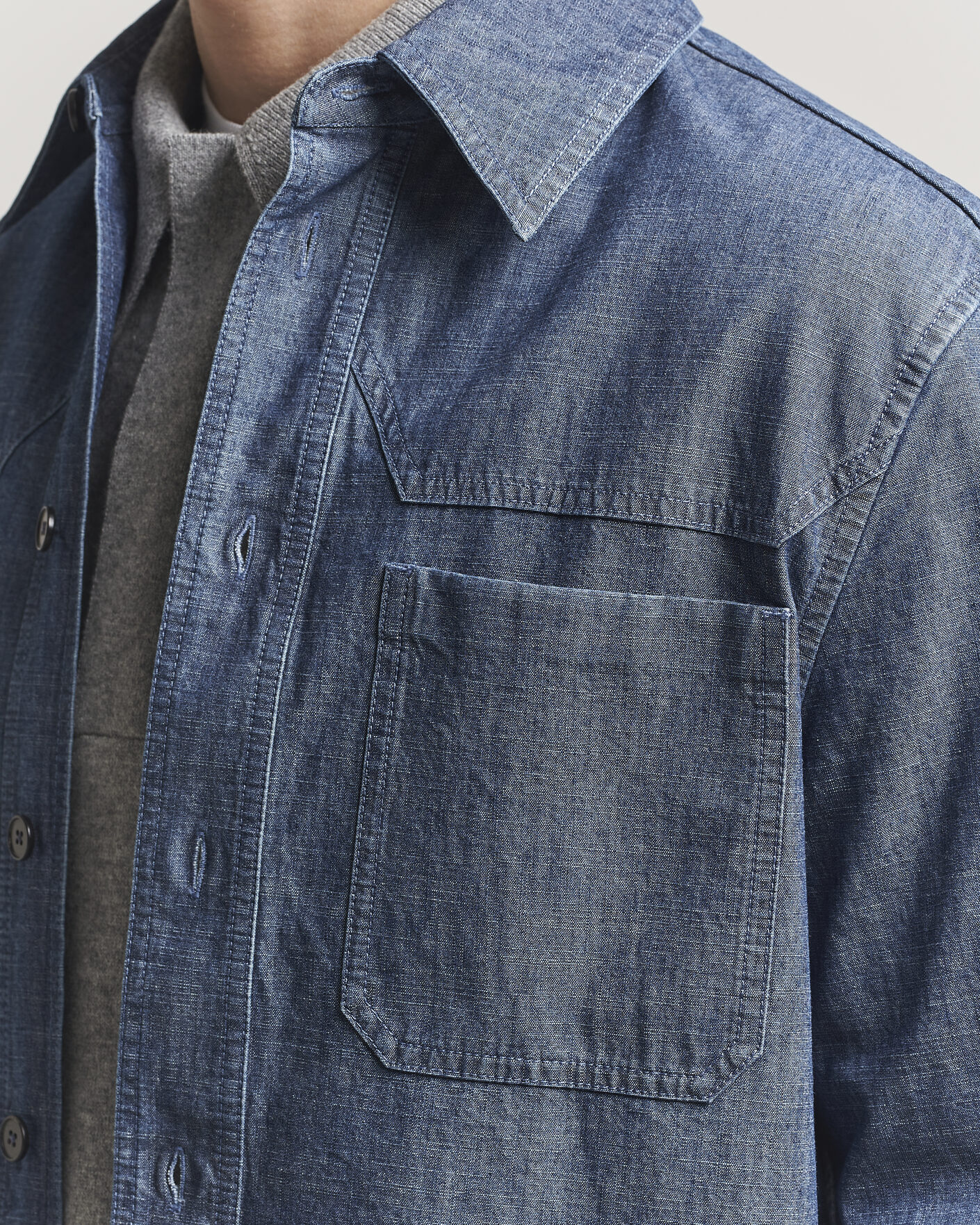 Mies | Kauluspaidat | Jil Sander | Denim Overshirt Indigo Blue