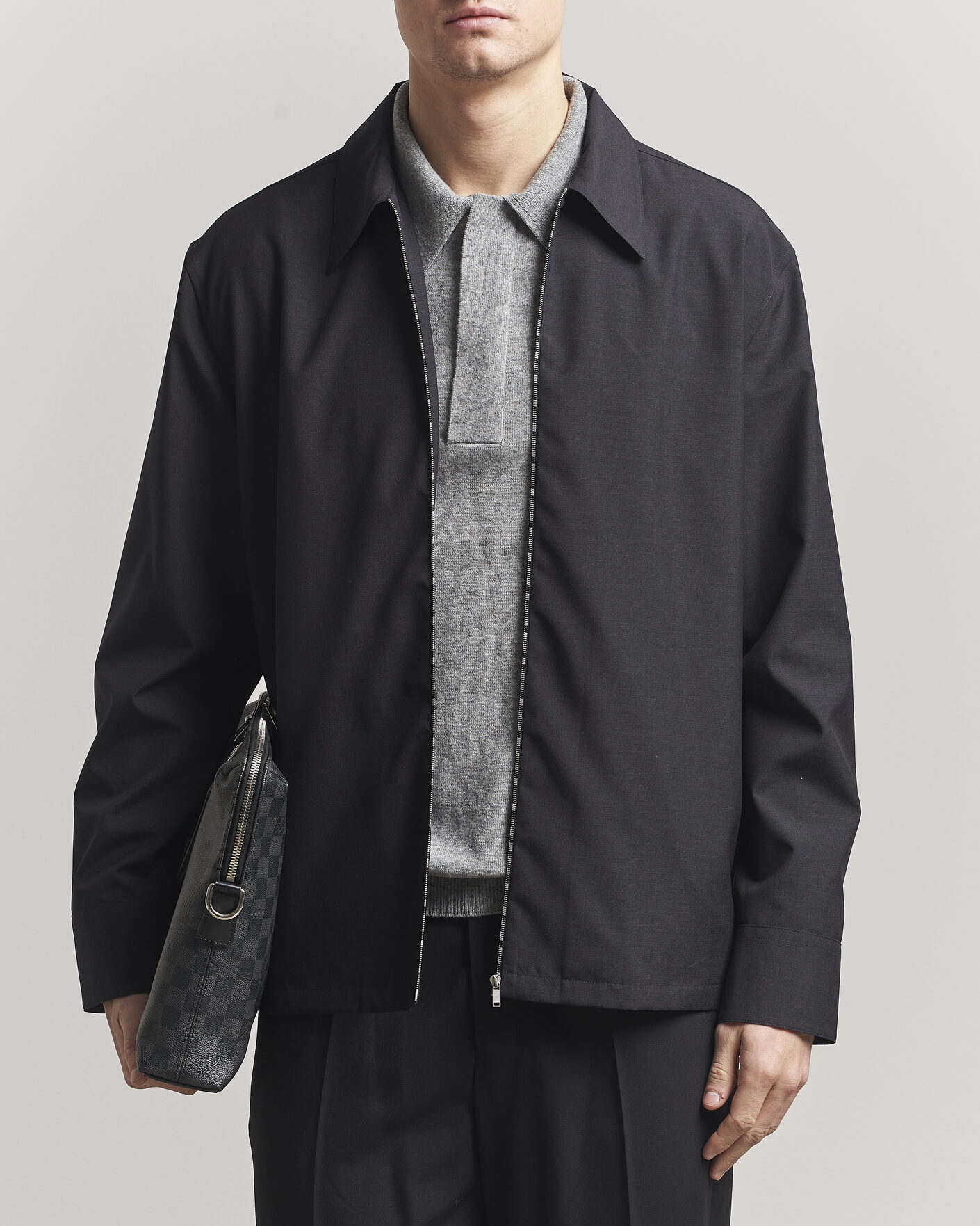 Mies | Kauluspaidat | Jil Sander | Zip Shirt Blouson Navy