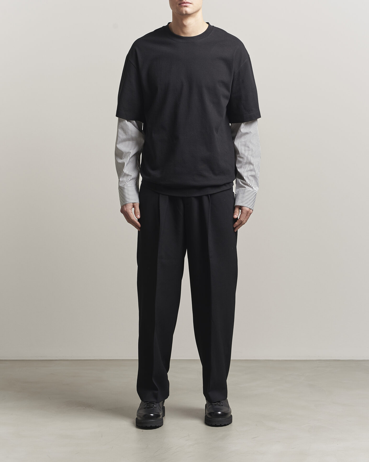 Mies | T-paidat | Jil Sander | Long Sleeve T-Shirt Black