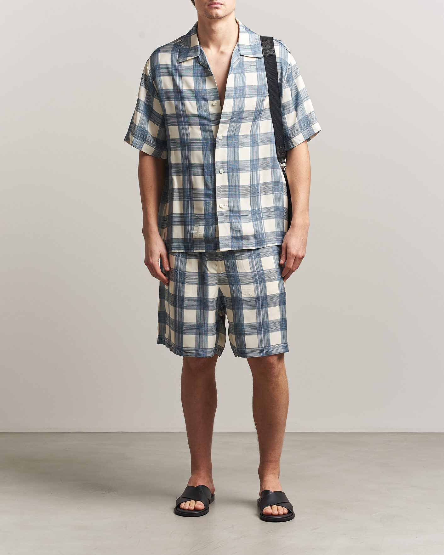 Mies | Shortsit | Jil Sander | Vichy Check Shorts Blue/White