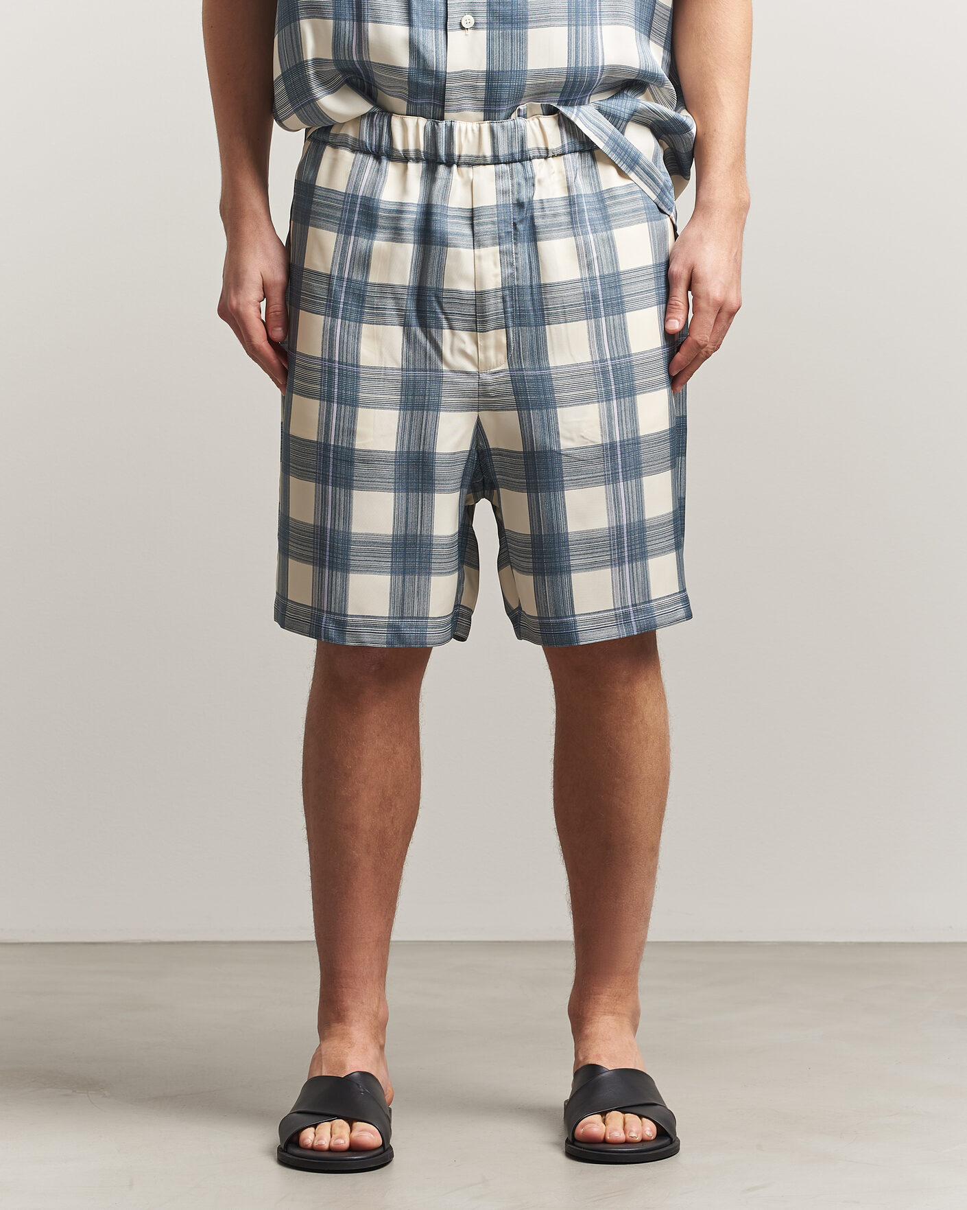 Mies | Shortsit | Jil Sander | Vichy Check Shorts Blue/White