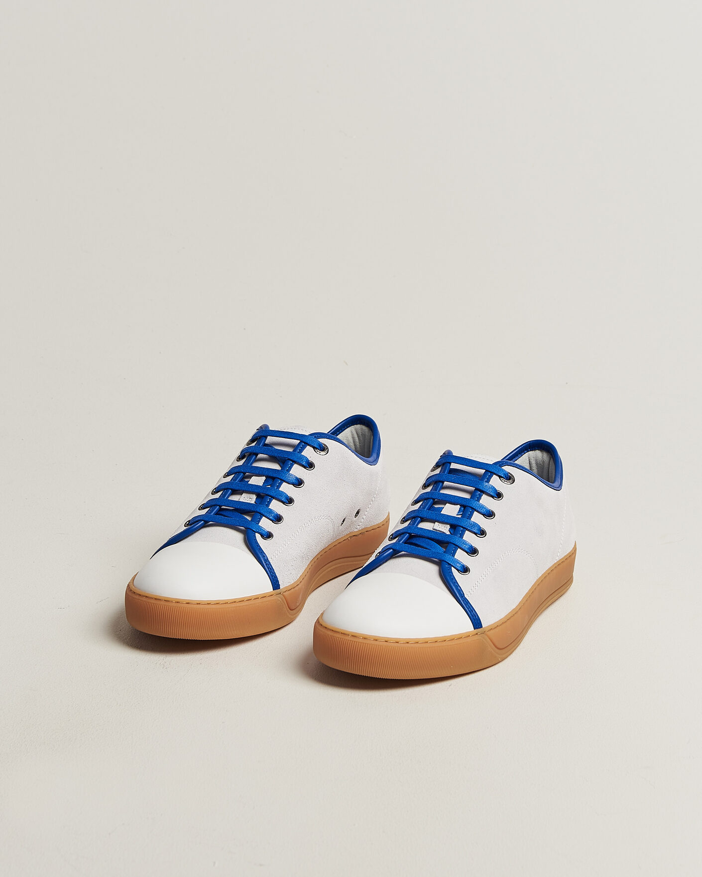 Mies | Tennarit | Lanvin | DBB1 Nappa Cap Toe Sneaker White/Blue