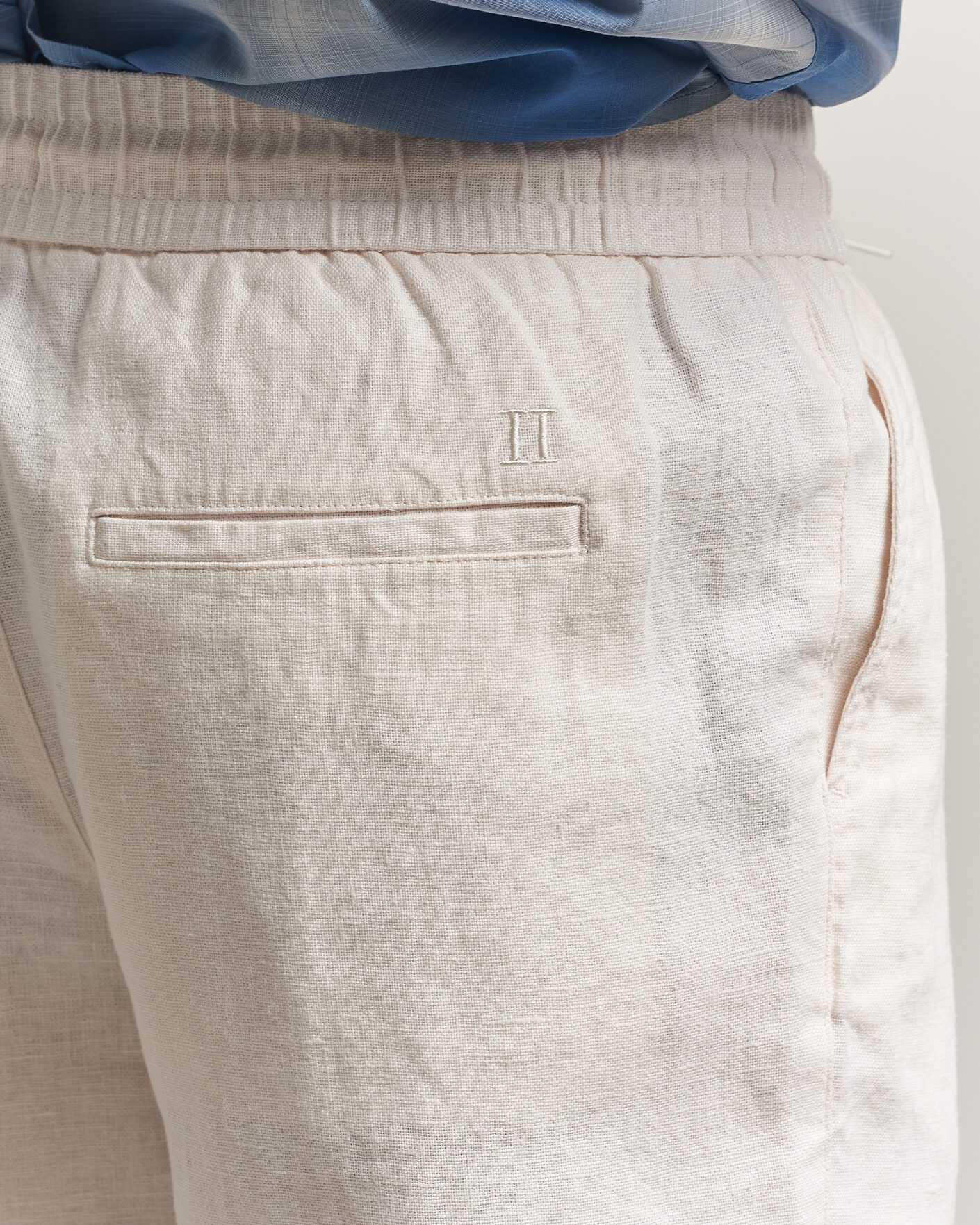 Mies | Housut | LES DEUX | Patrick Heavy Linen/Cotton Pants Eggnog White