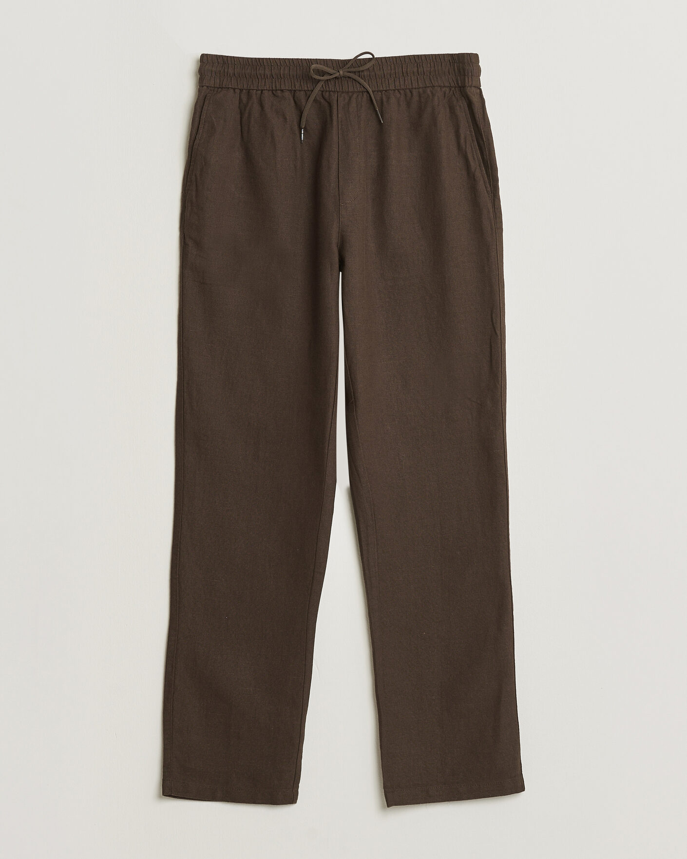 Mies | Housut | LES DEUX | Patrick Heavy Linen/Cotton Pants Brown