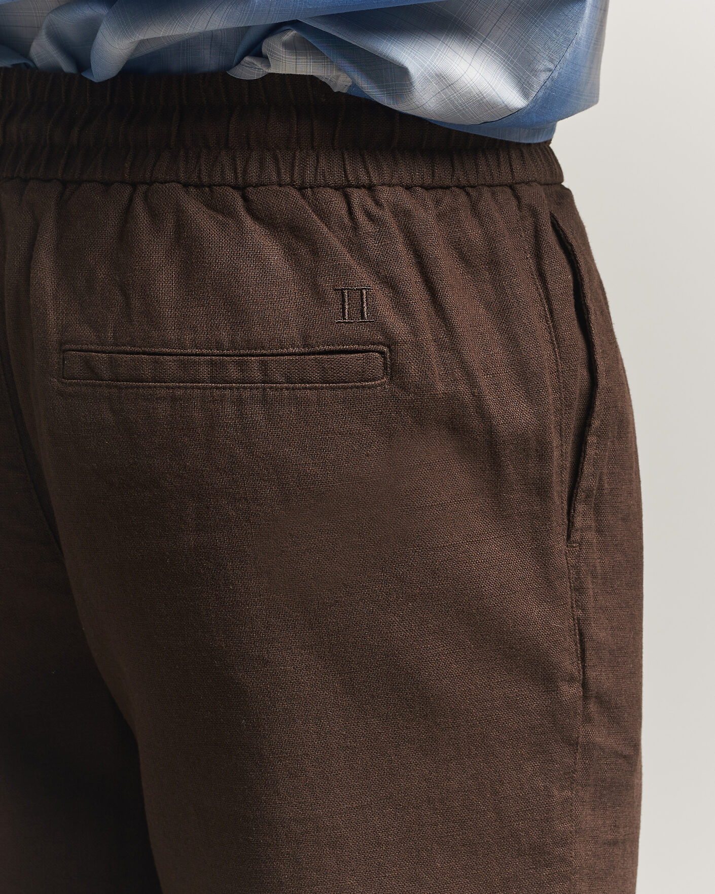 Mies | Housut | LES DEUX | Patrick Heavy Linen/Cotton Pants Brown