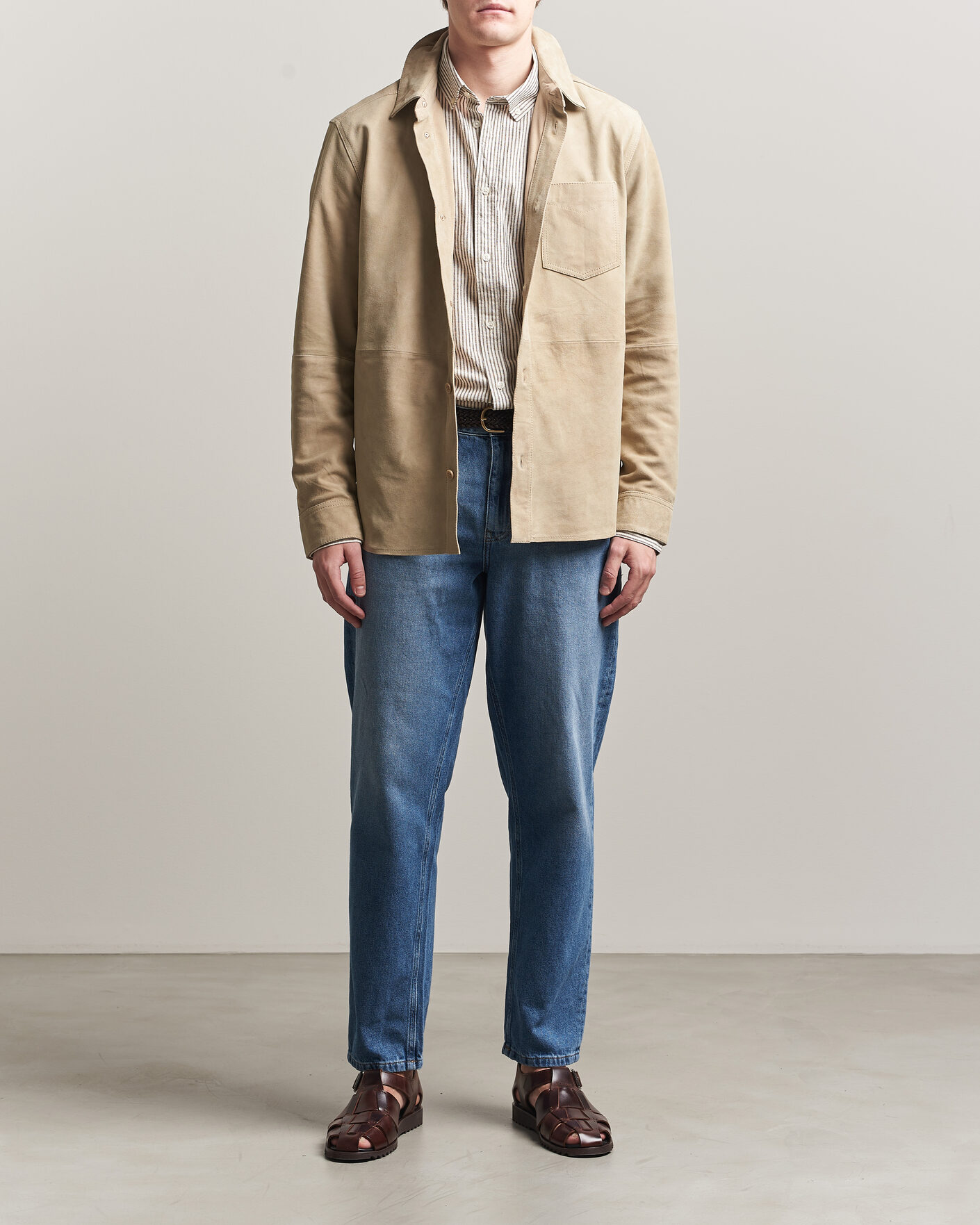 Mies | Housut | LES DEUX | Ryder Washed Jeans Medium Indigo Blue