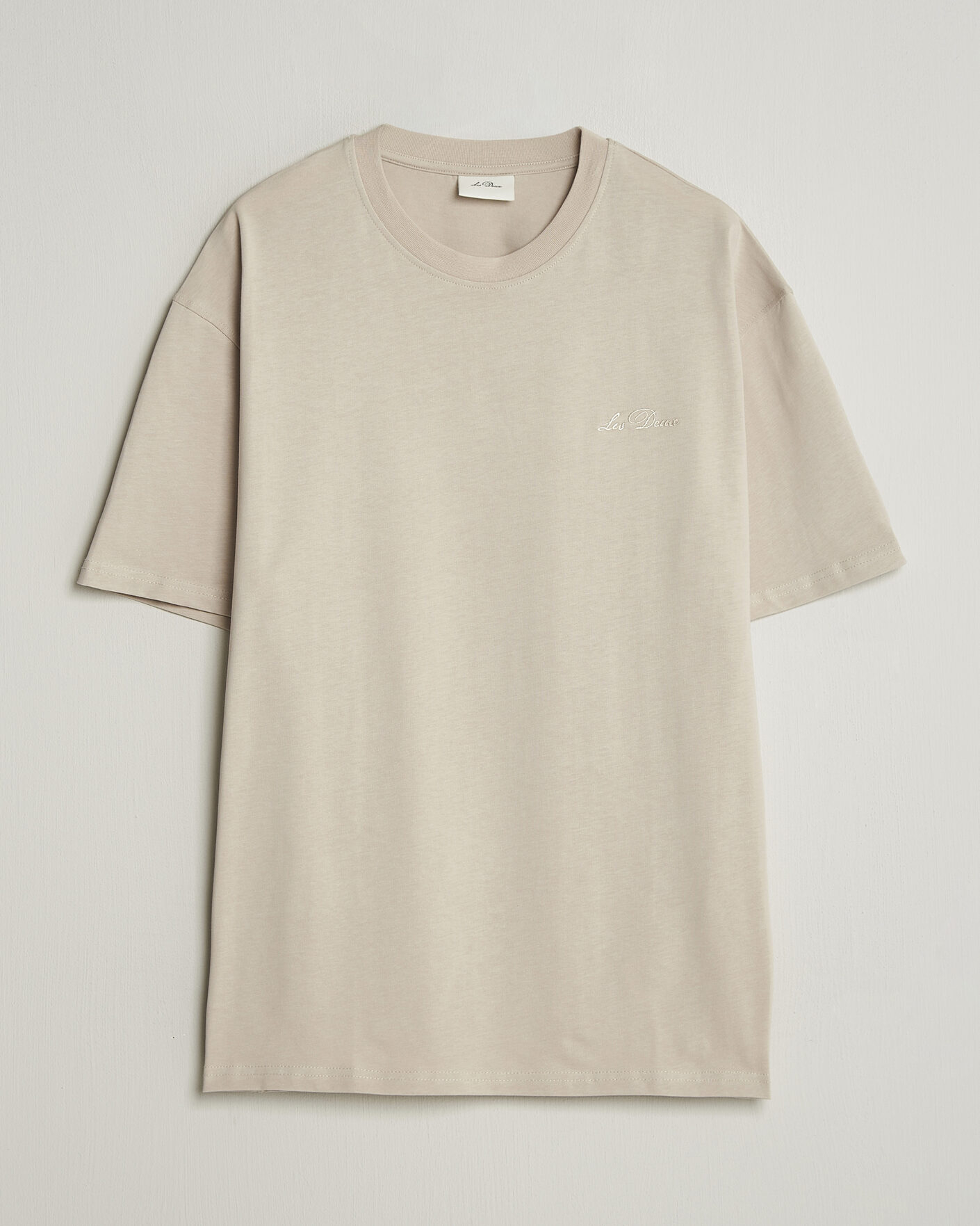 Mies | T-paidat | LES DEUX | Crew T-Shirt Light Sand