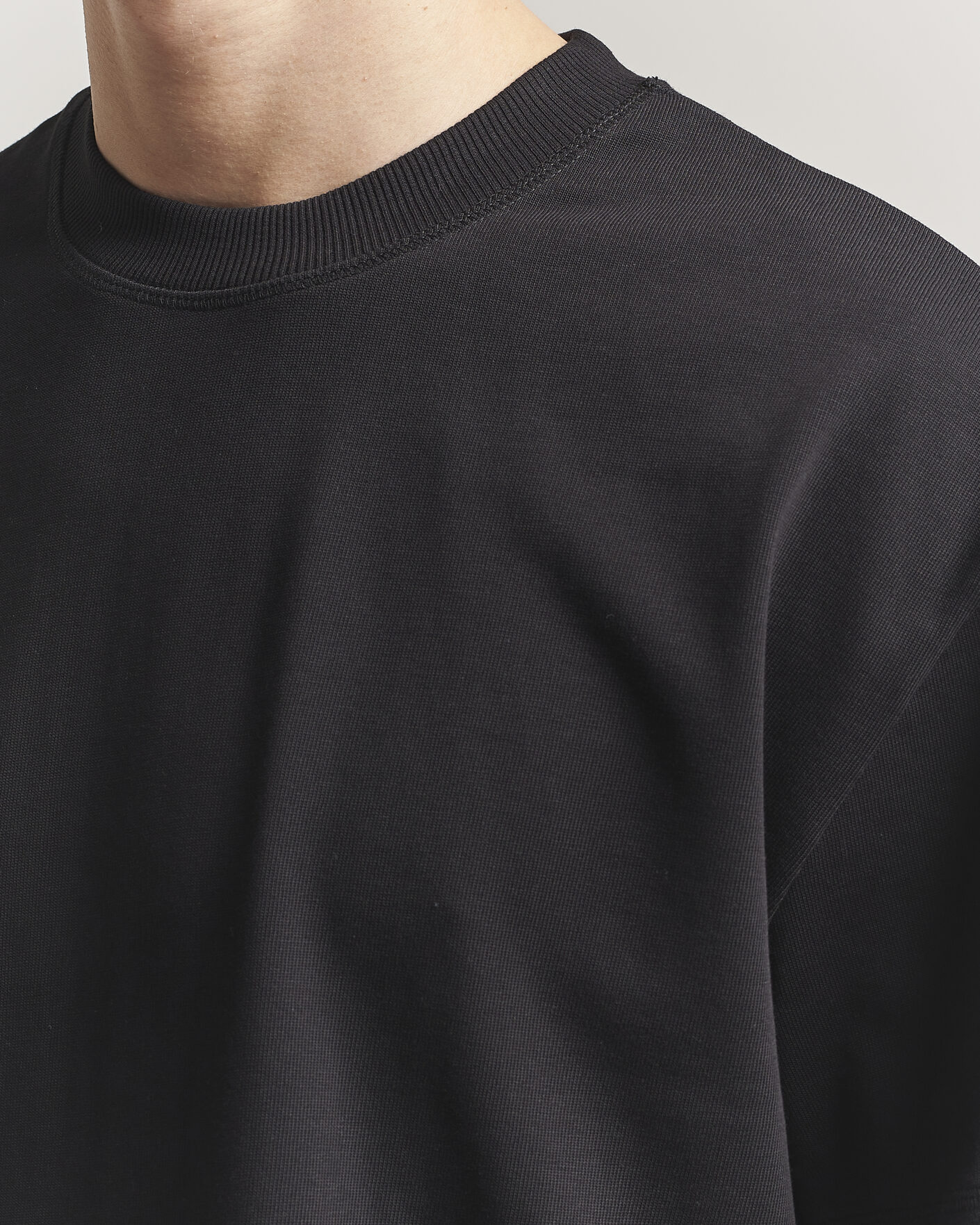 Mies | T-paidat | LES DEUX | Carl Heavyweight T-Shirt Black