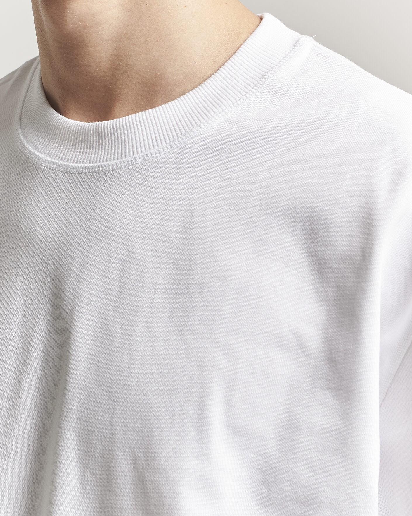 Mies | T-paidat | LES DEUX | Carl Heavyweight T-Shirt White