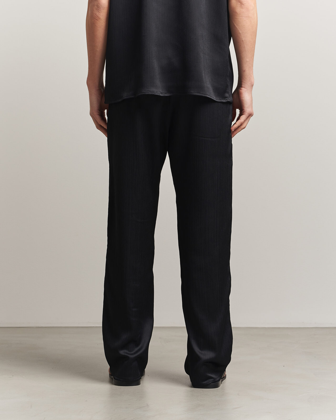 Mies | Housut | LES DEUX | Houston Plissé Pants Black