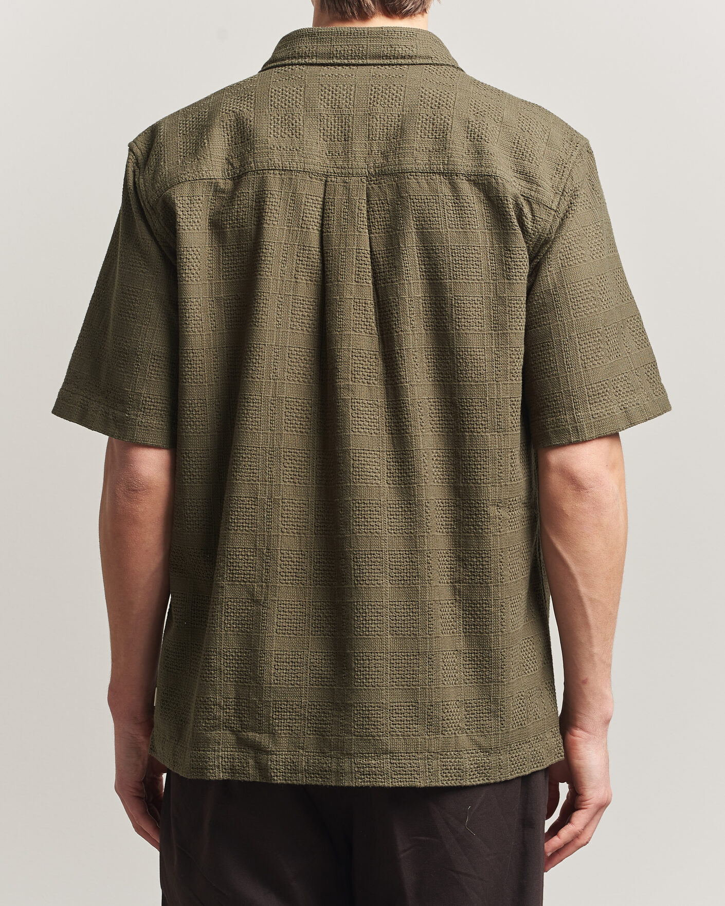Mies | Kauluspaidat | LES DEUX | Charlie Short Sleeve Shirt Olive Night