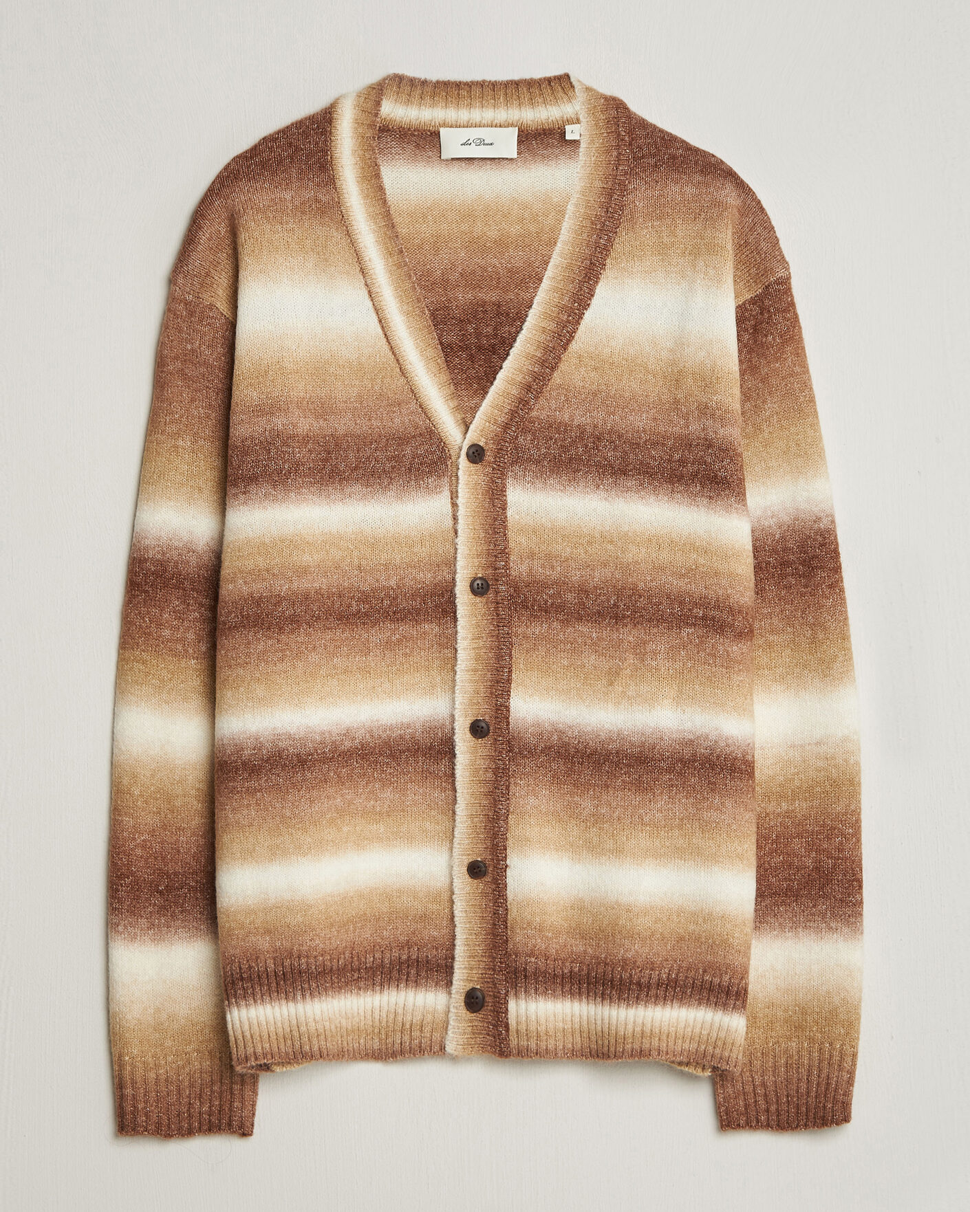 Mies | Puserot | LES DEUX | Boston Gradient Knitted Cardigan Teak Brown