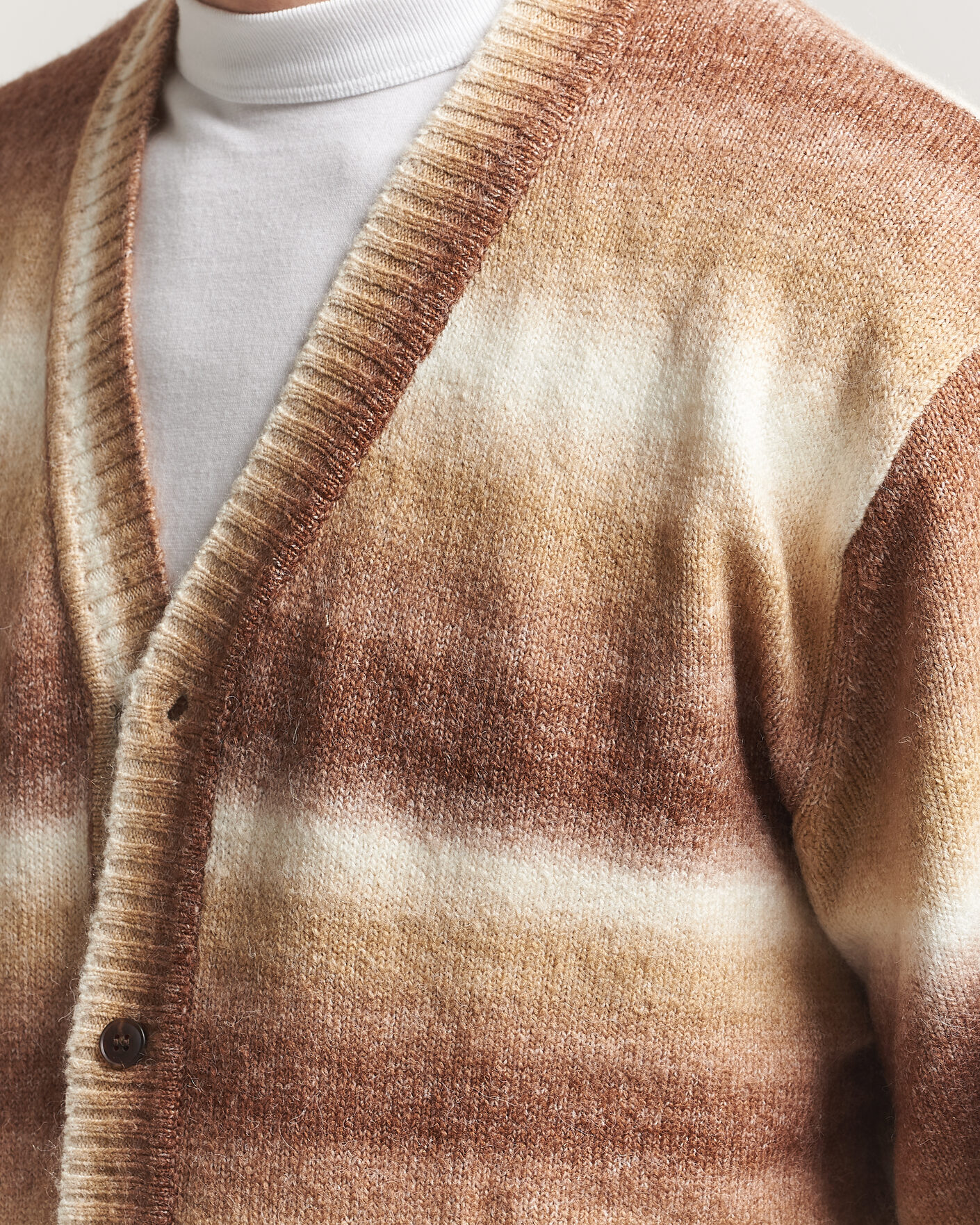 Mies | Puserot | LES DEUX | Boston Gradient Knitted Cardigan Teak Brown