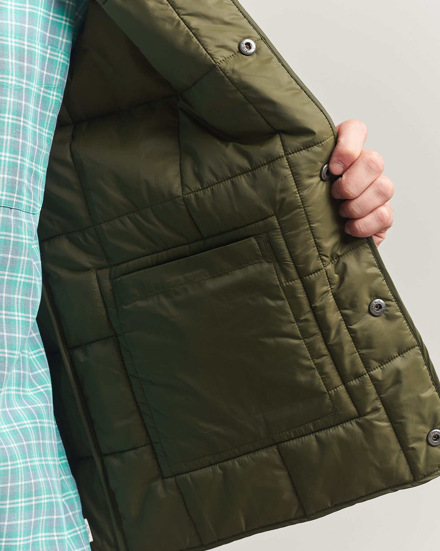 Mies | Ulkoliivit | LES DEUX | Matt Quilted Vest Olive Night