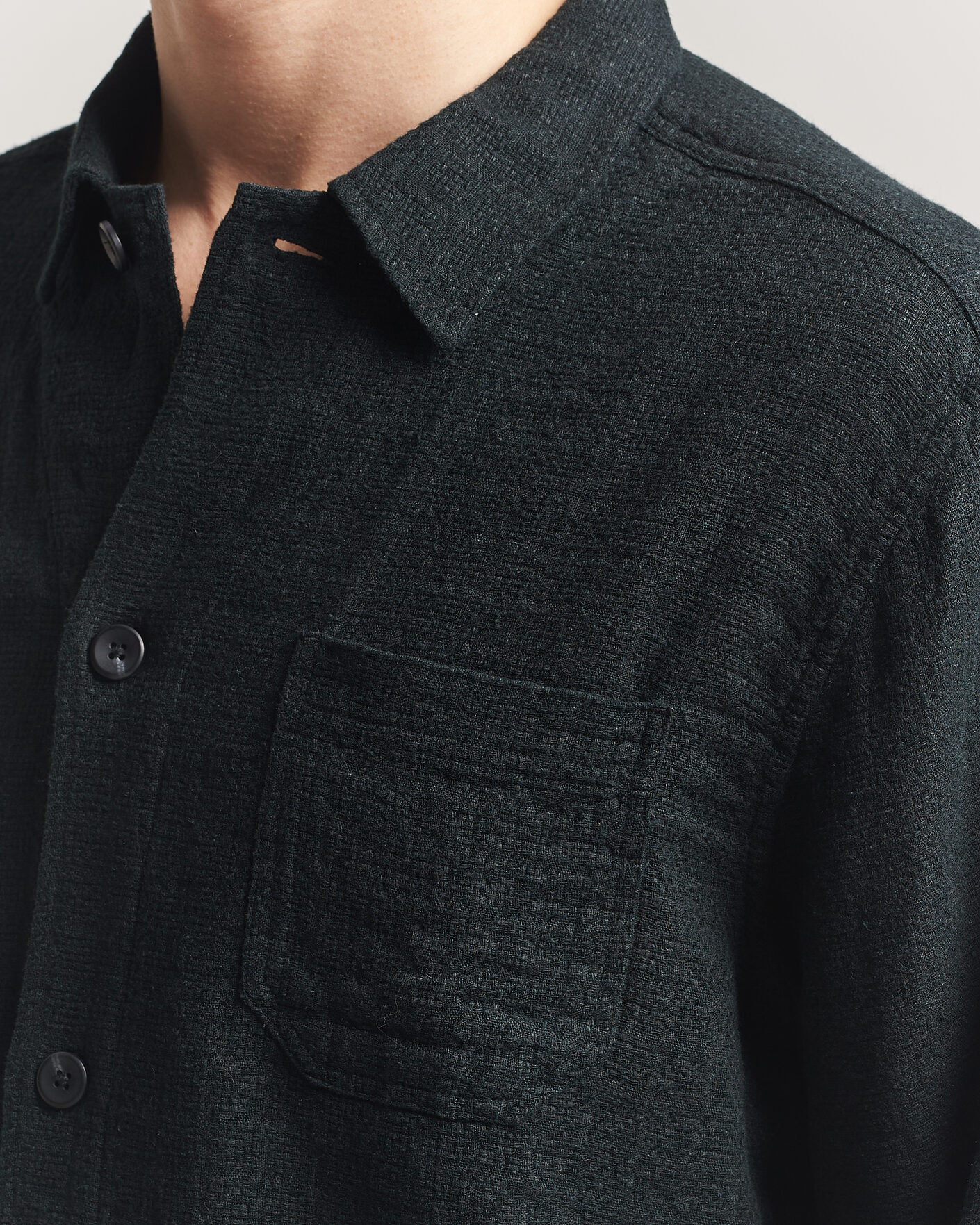 Mies | Kauluspaidat | LES DEUX | Hamilton Overshirt Black