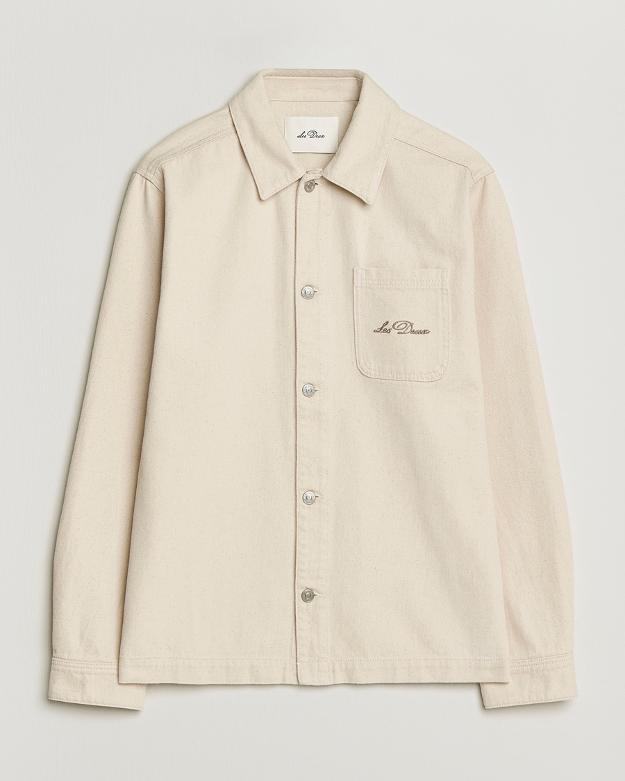 Mies | Kauluspaidat | LES DEUX | Layton Faience Twill Overshirt Ivory