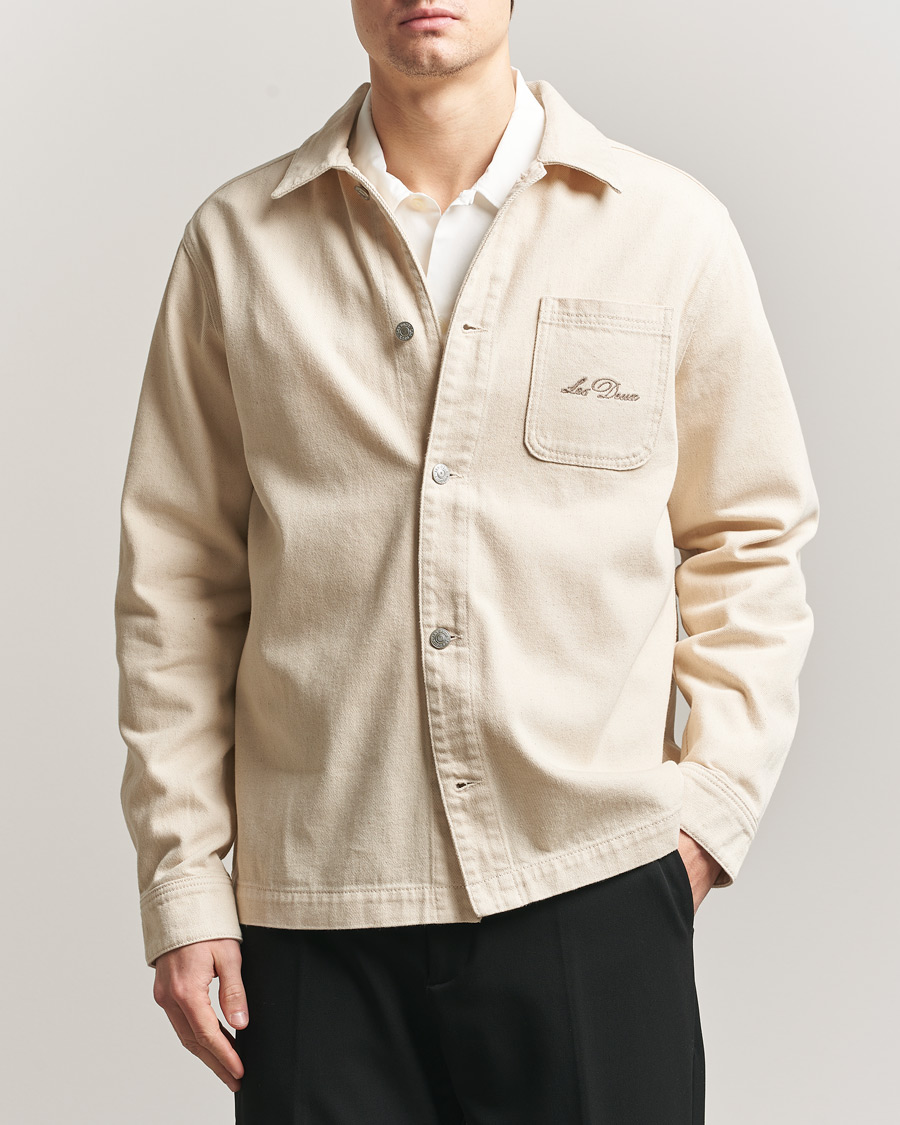 Mies | Kauluspaidat | LES DEUX | Layton Faience Twill Overshirt Ivory