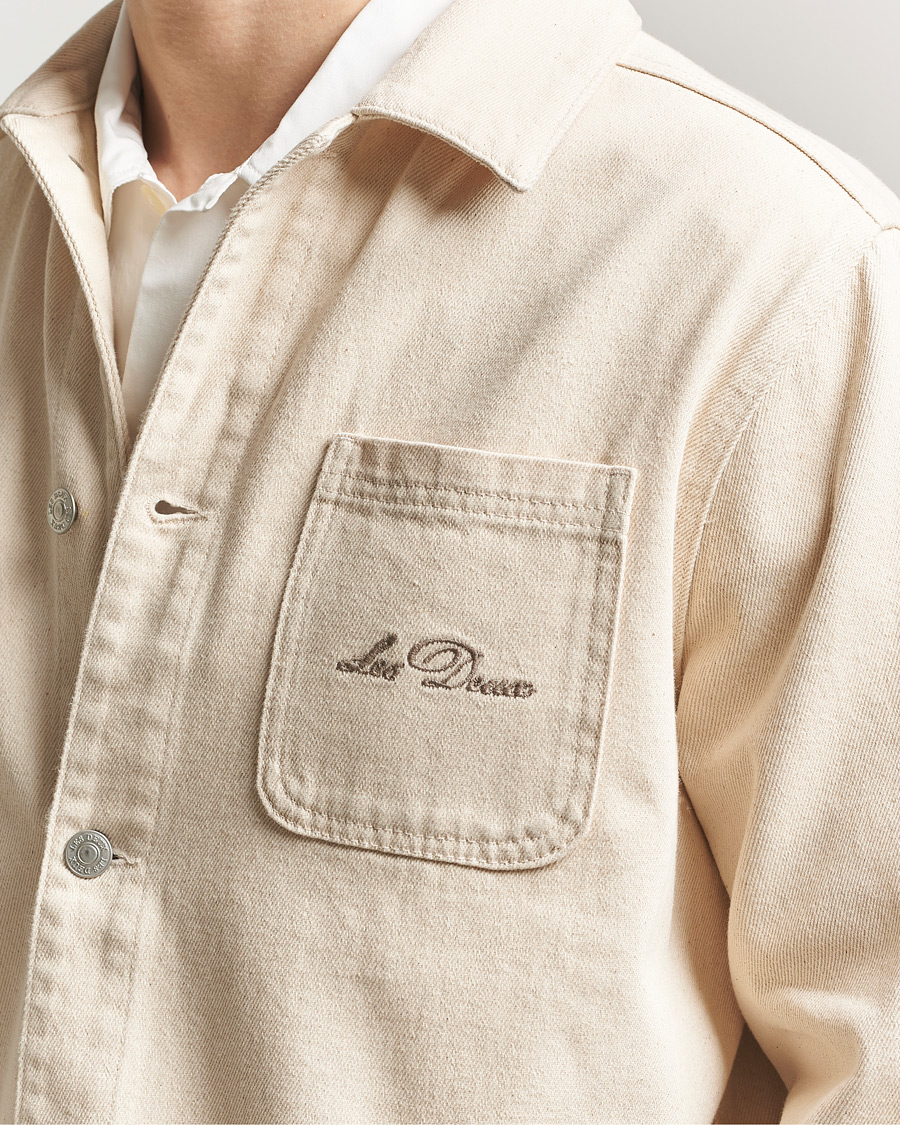 Mies | Kauluspaidat | LES DEUX | Layton Faience Twill Overshirt Ivory