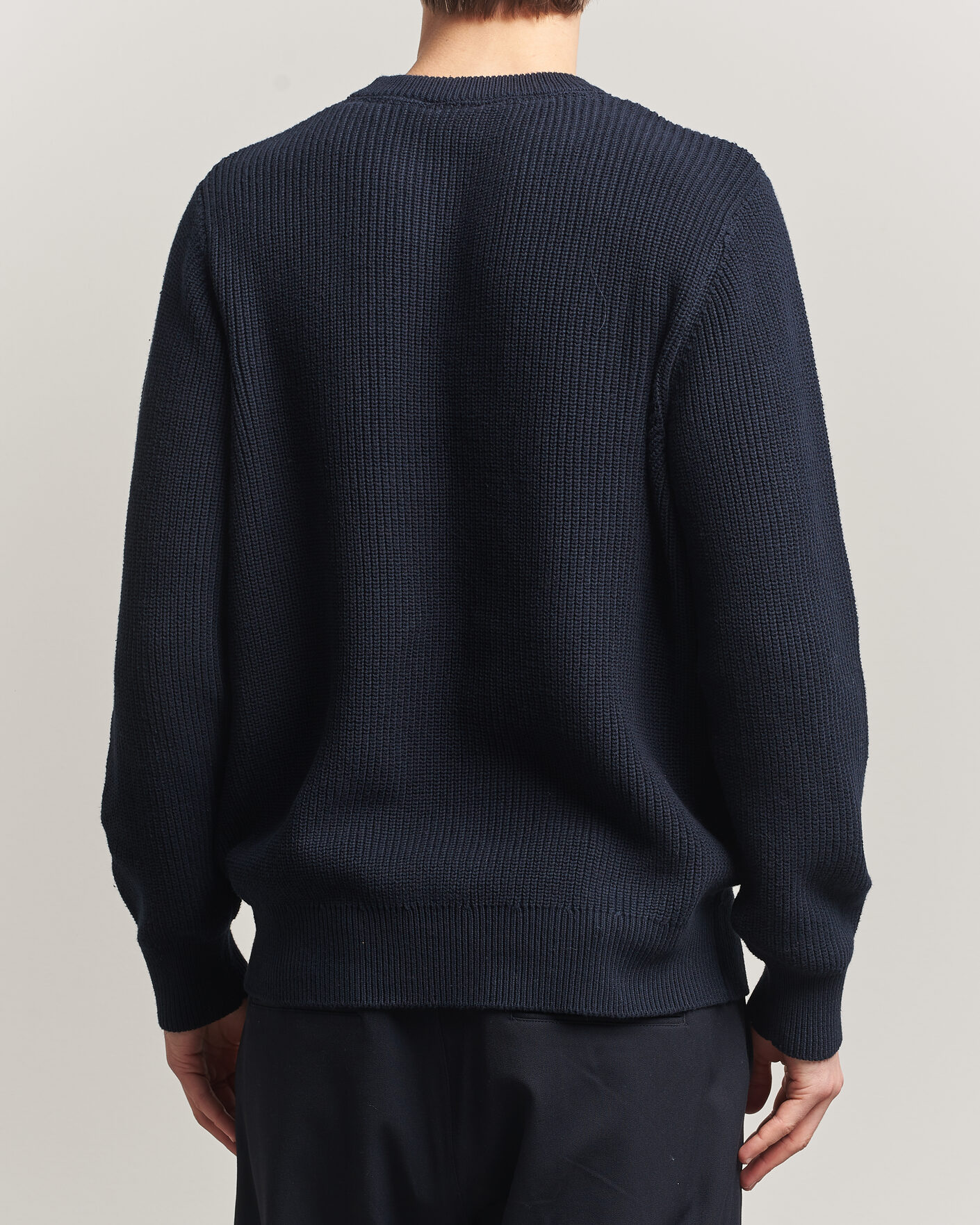 Mies | Puserot | LES DEUX | Garry Rib Crew Neck Knit Dark Navy