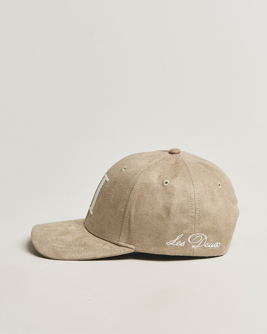 Mies | Päähineet | LES DEUX | Encore Suede Baseball Cap Dark Sand